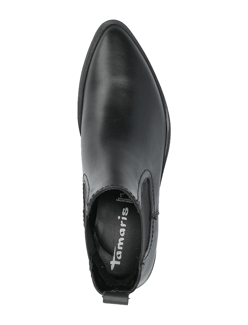 Tamaris - Women Boots - platta ankelboots - black leather - 3
