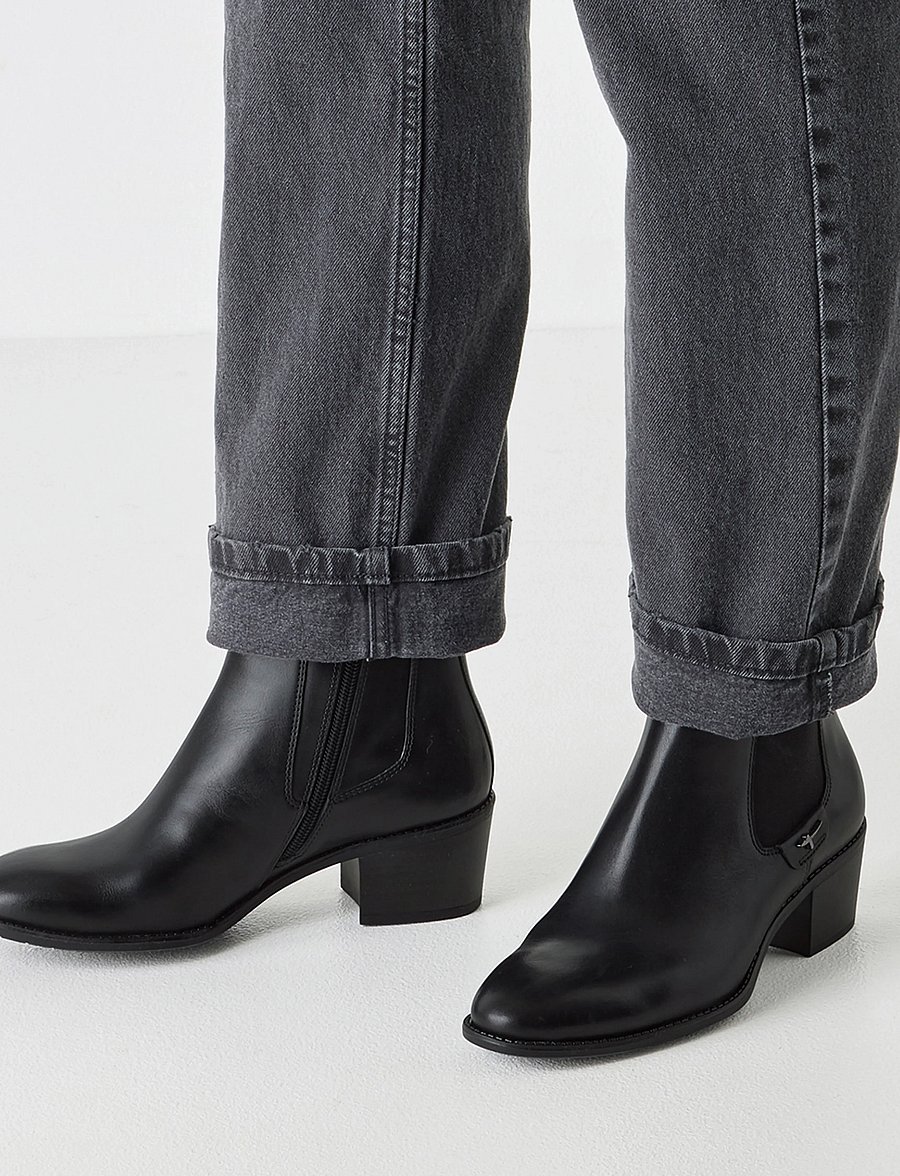 Tamaris - Women Boots - stiefeletten mit absatz - black leather - 5
