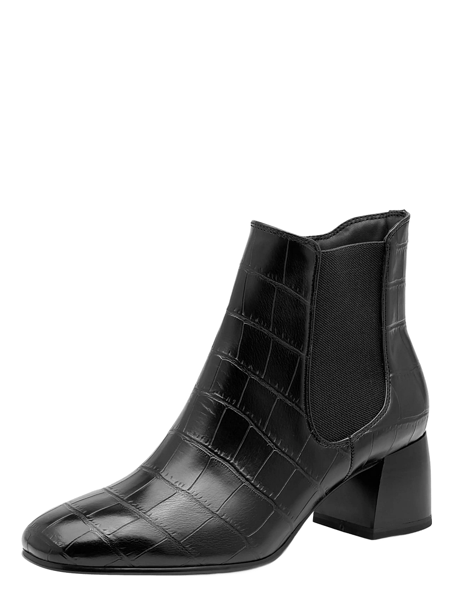 Tamaris - Women Boots - støvletter - black croco - 0