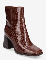 Tamaris - Women Boots - høj hæl - brown croco - 0