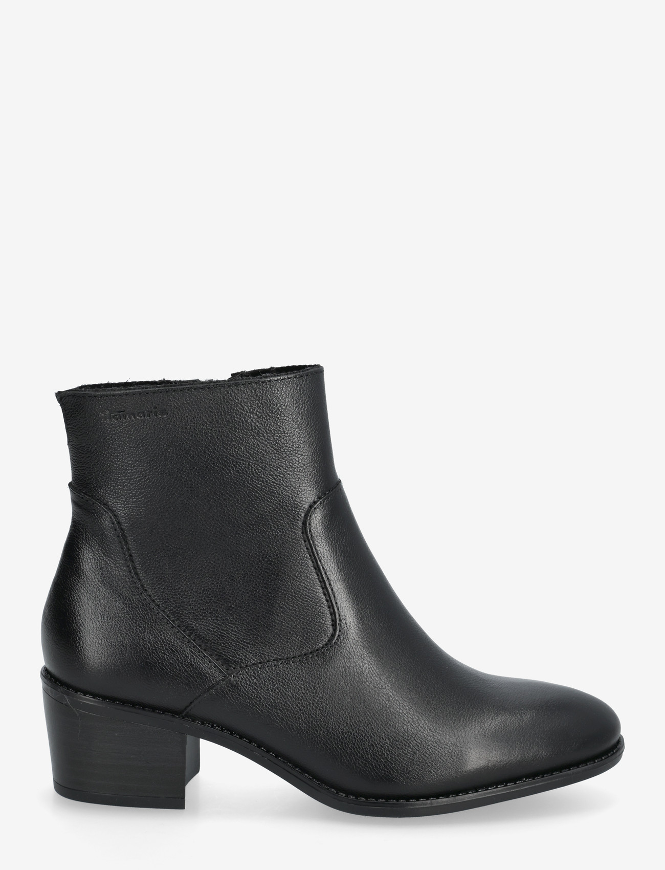 Tamaris - Women Boots - heeled ankle boots - black leather - 1