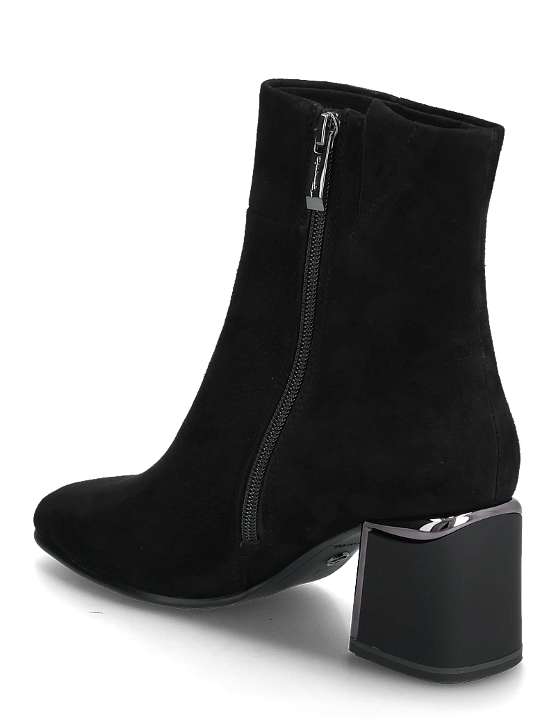 Tamaris - Women Boots - kontsaga poolsaapad - black suede - 2
