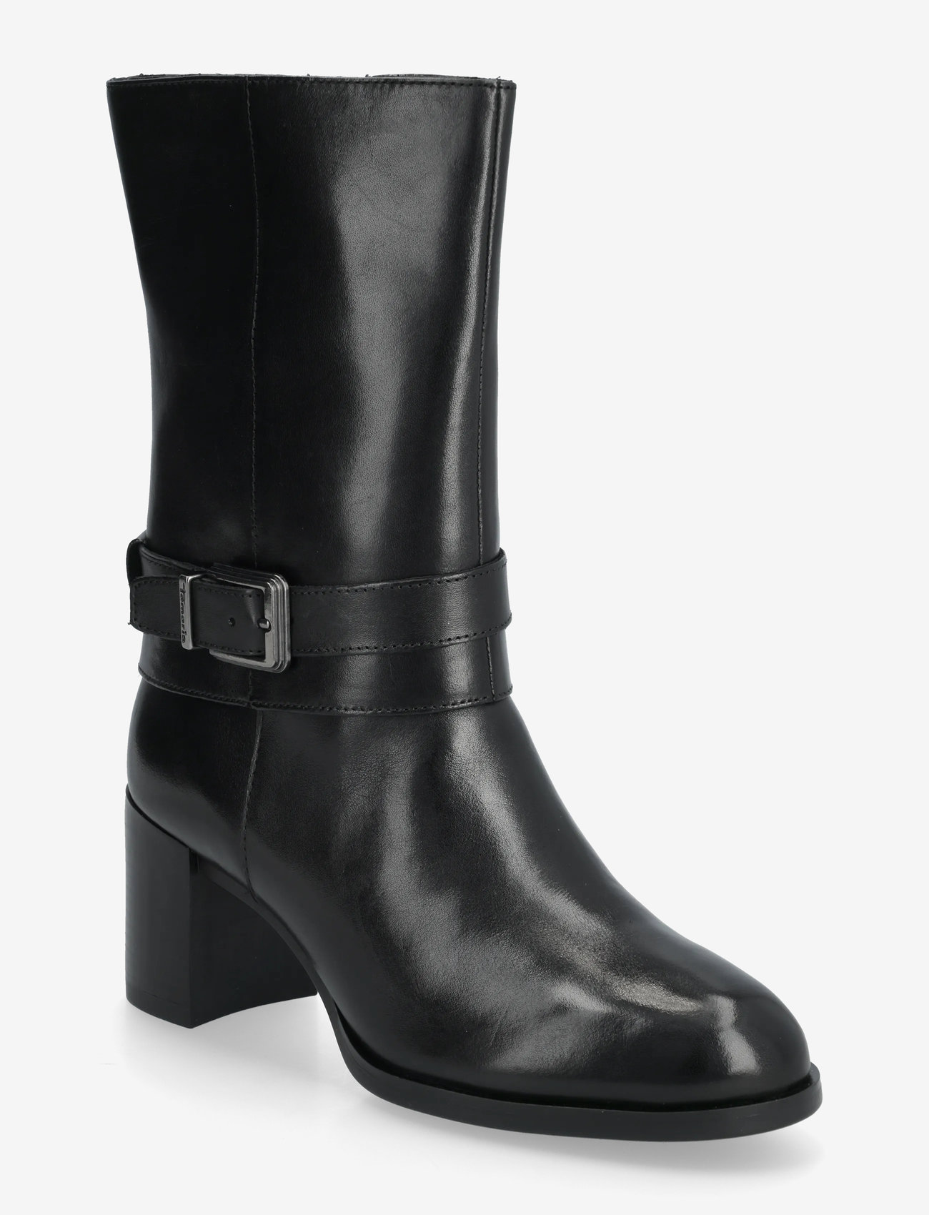 Tamaris - Women Boots - stövletter - black leather - 0