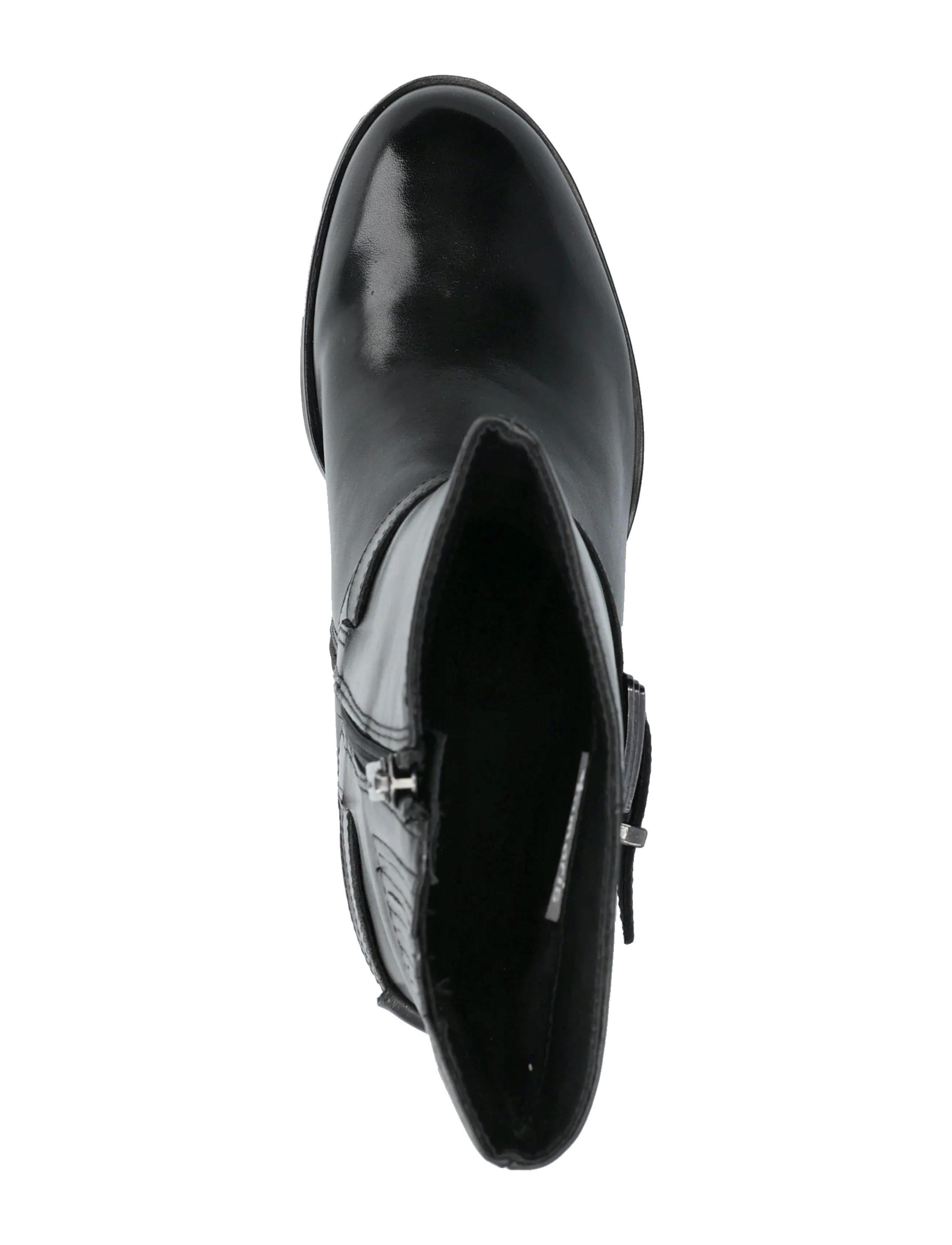 Tamaris - Women Boots - kontsaga poolsaapad - black leather - 3