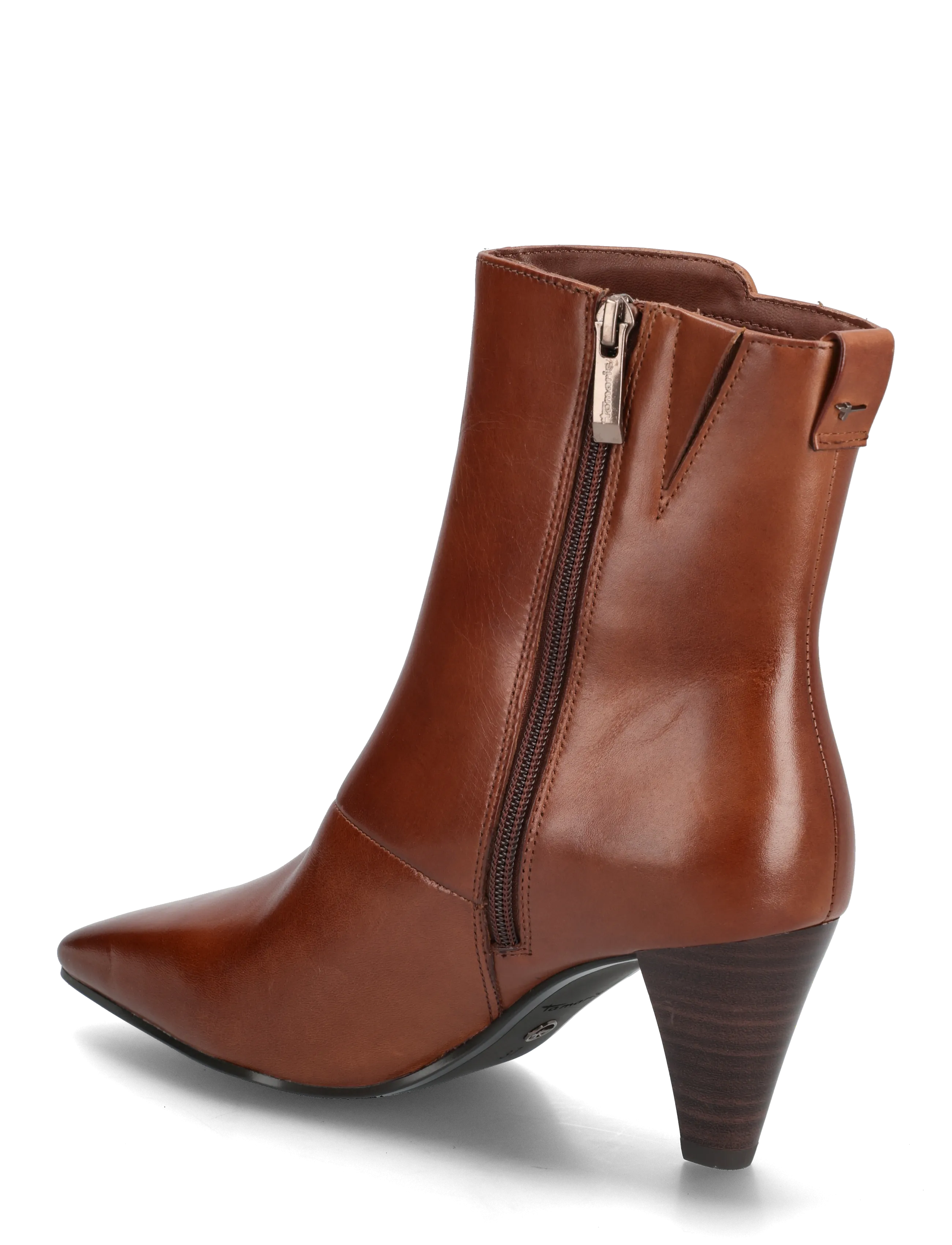 Tamaris - Women Boots - enkellaarsjes met hak - cognac - 2