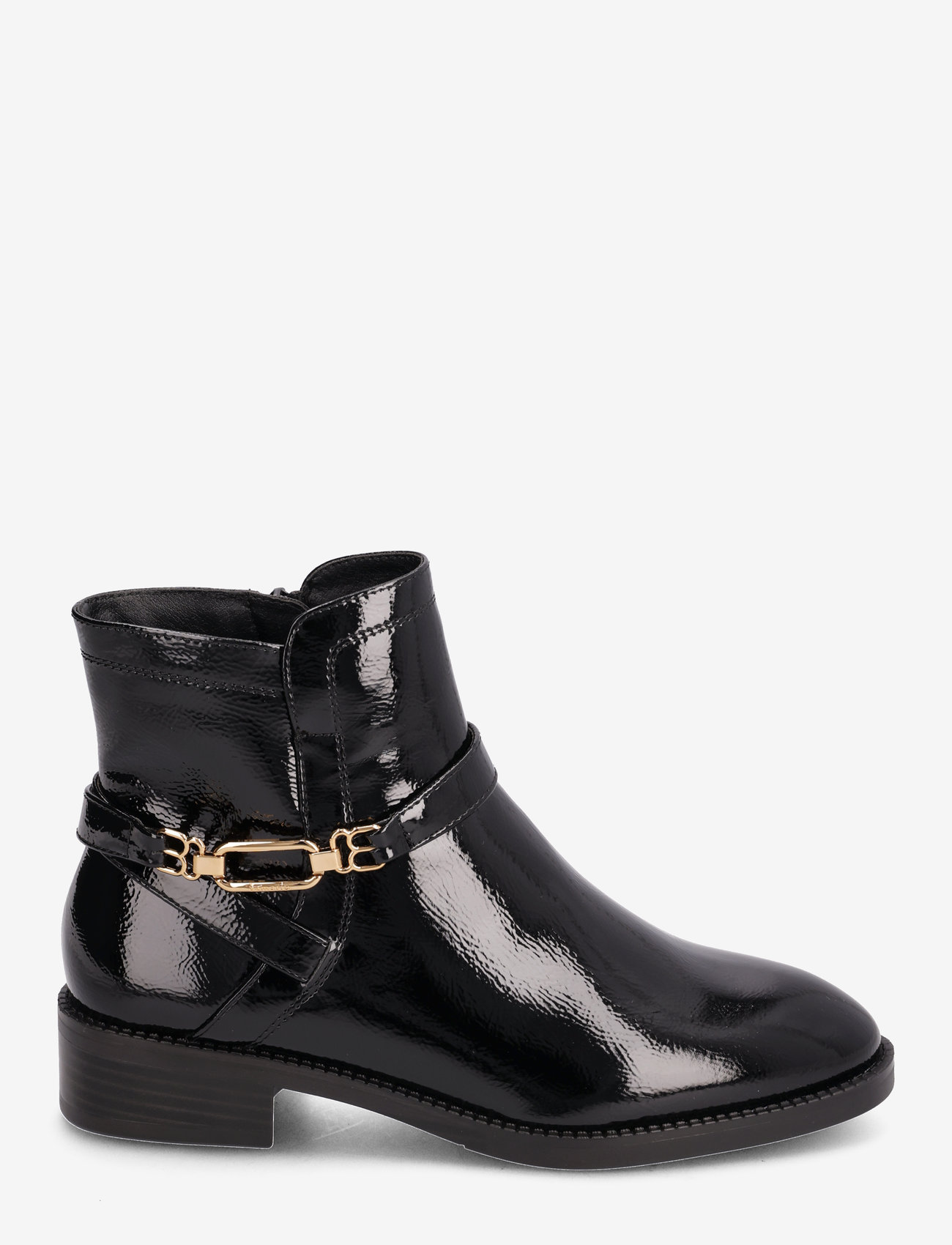 Tamaris - Women Boots - flade ankelstøvler - black patent - 1