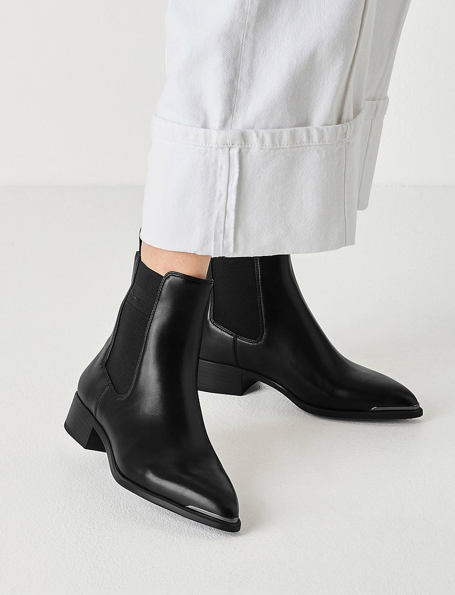 Tamaris - Women Boots - kontsaga poolsaapad - black matt - 5