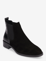 Tamaris - Women Boots - flat ankle boots - blk sued./str. - 0