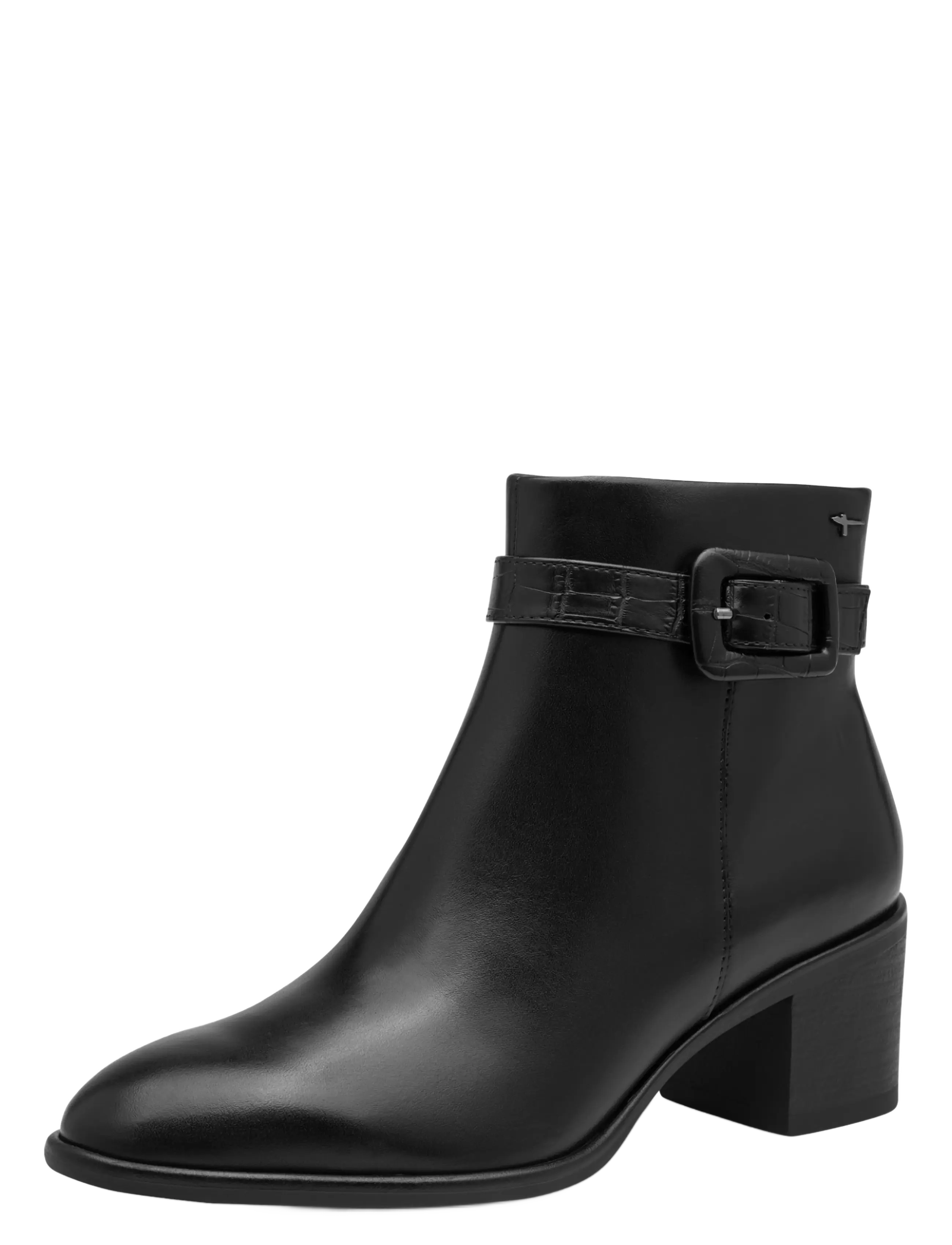 Tamaris Women Boots - Stiefeletten mit Absatz - BLACK LEATHER / black