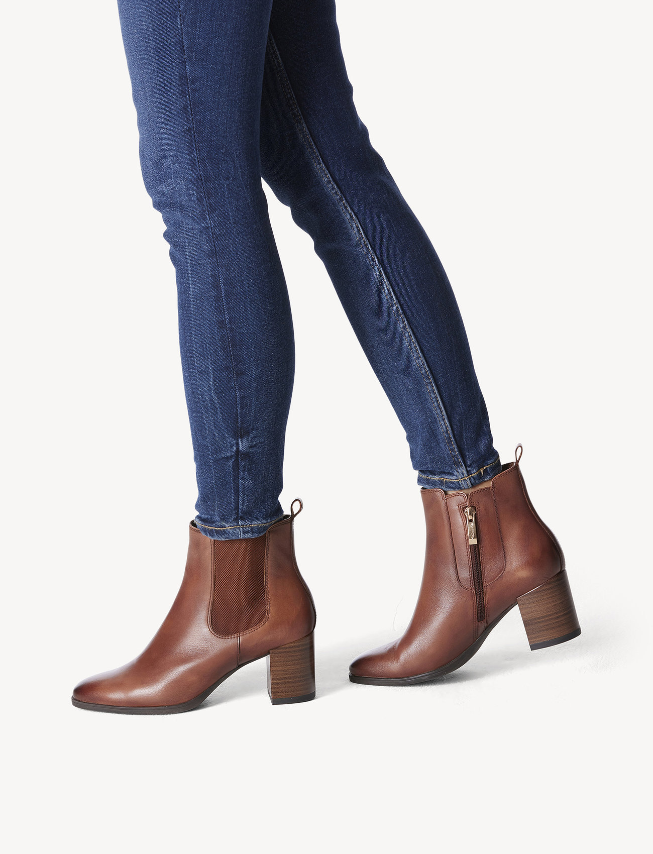Tamaris - Women Boots - høye hæler - cognac - 1