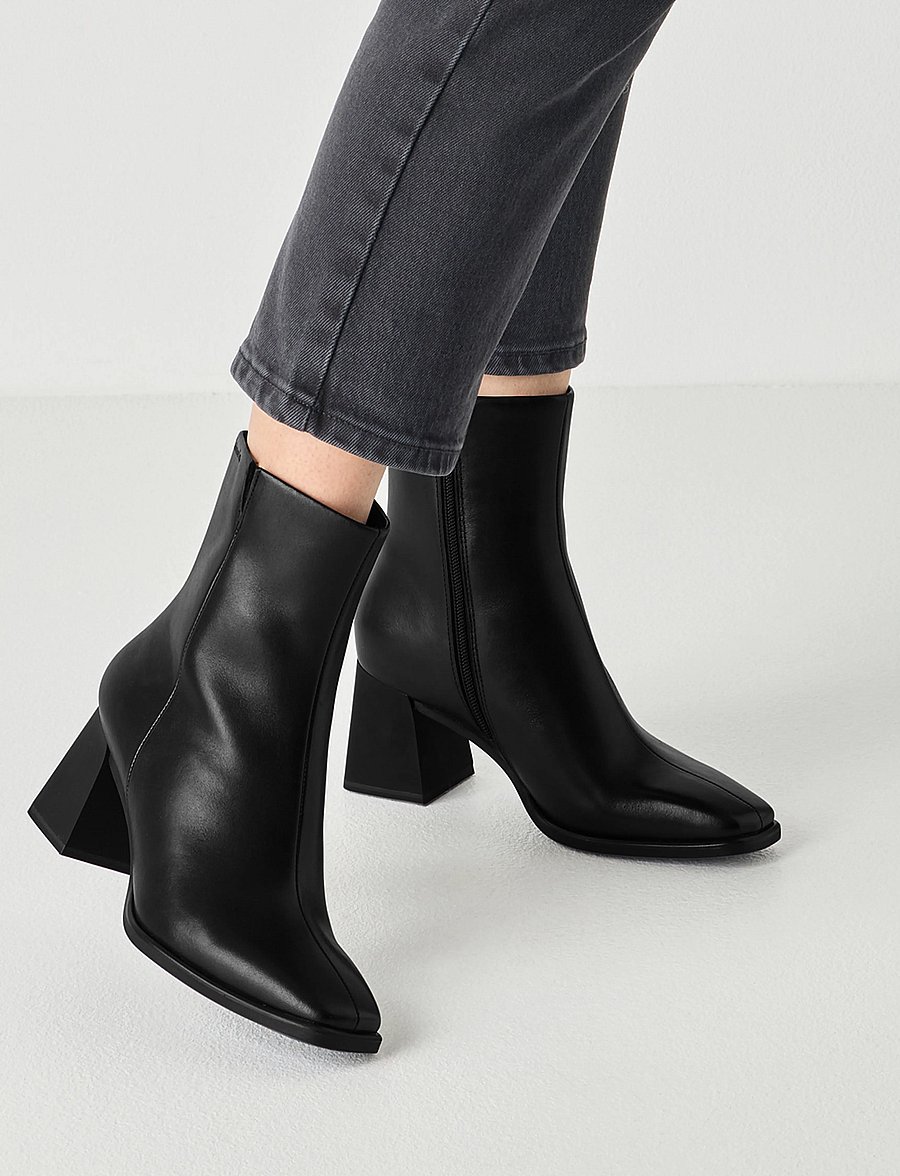 Tamaris - Women Boots - stiefeletten mit absatz - black leather - 5