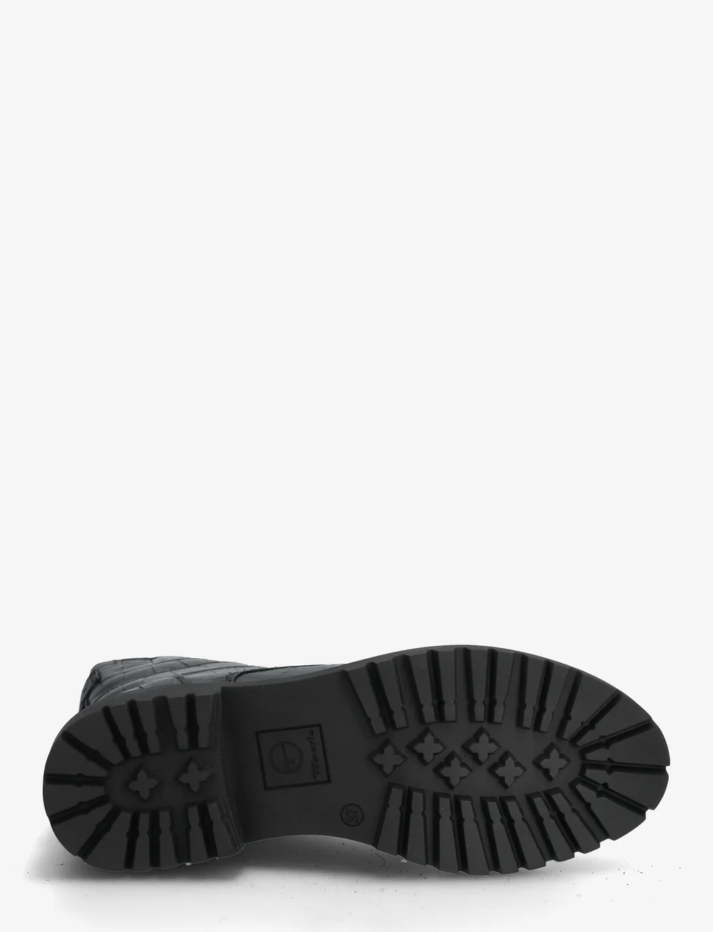 Tamaris - Women Boots - flade ankelstøvler - black croco - 4