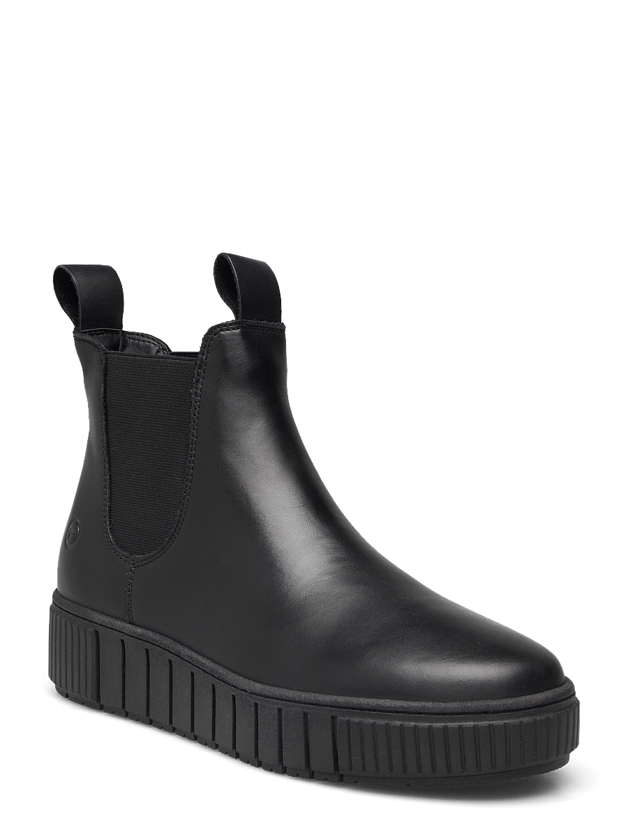 Tamaris - Women Boots - madalad poolsaapad - black leather - 0