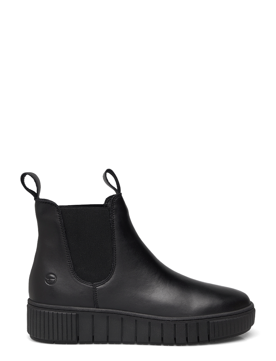 Tamaris - Women Boots - madalad poolsaapad - black leather - 1