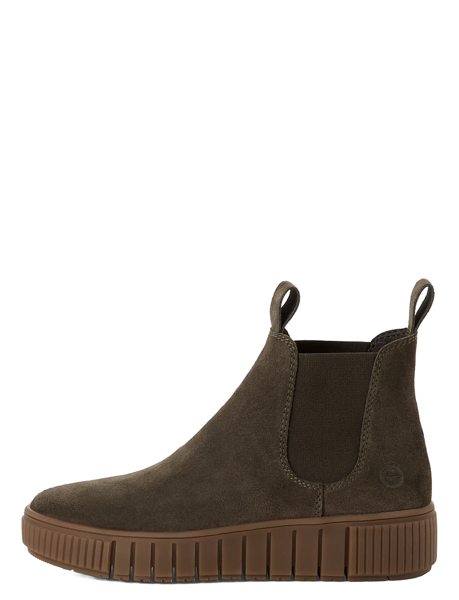 Tamaris - Women Boots - madalad poolsaapad - olive suede - 1