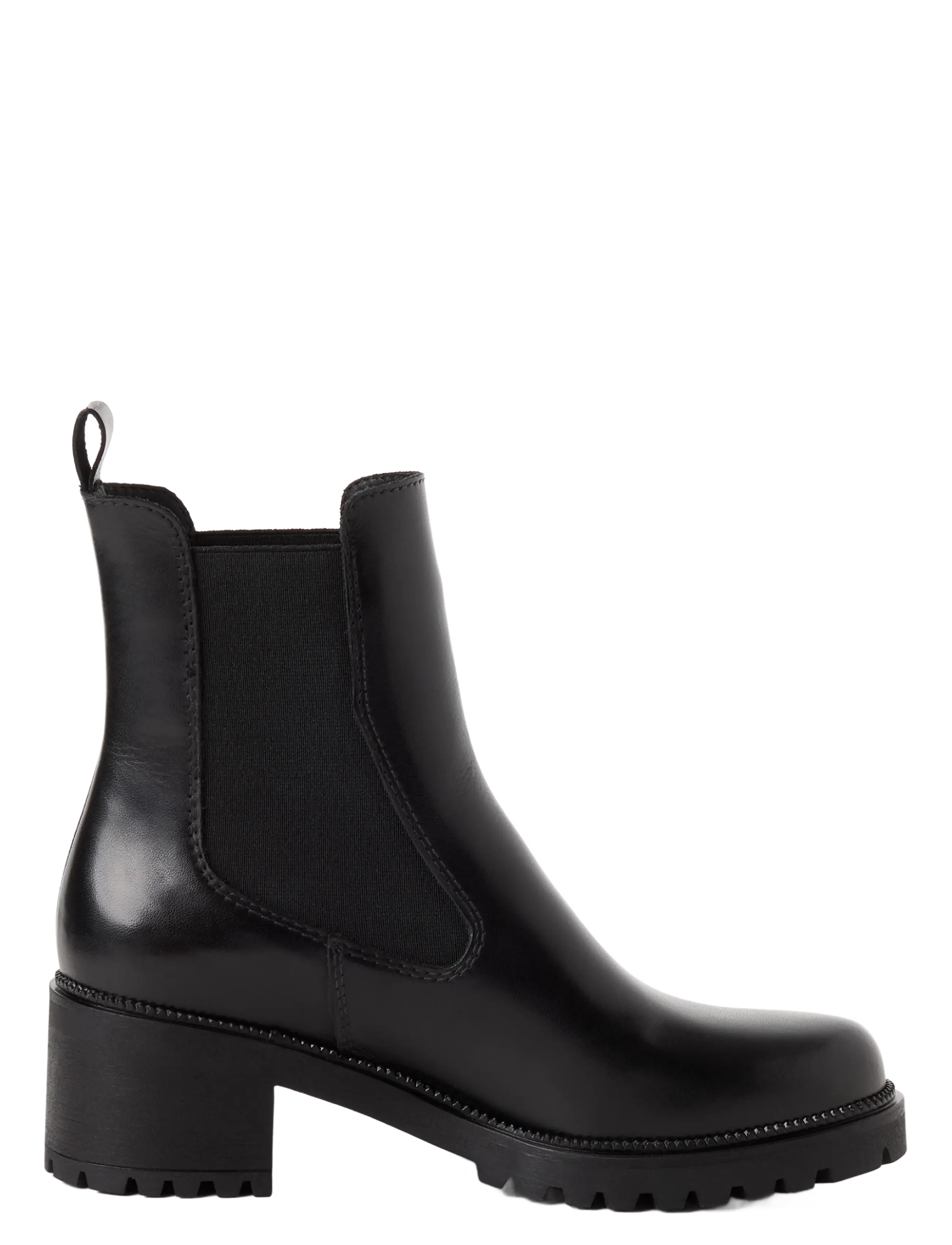 Tamaris - Women Boots - kontsaga poolsaapad - black leather - 2