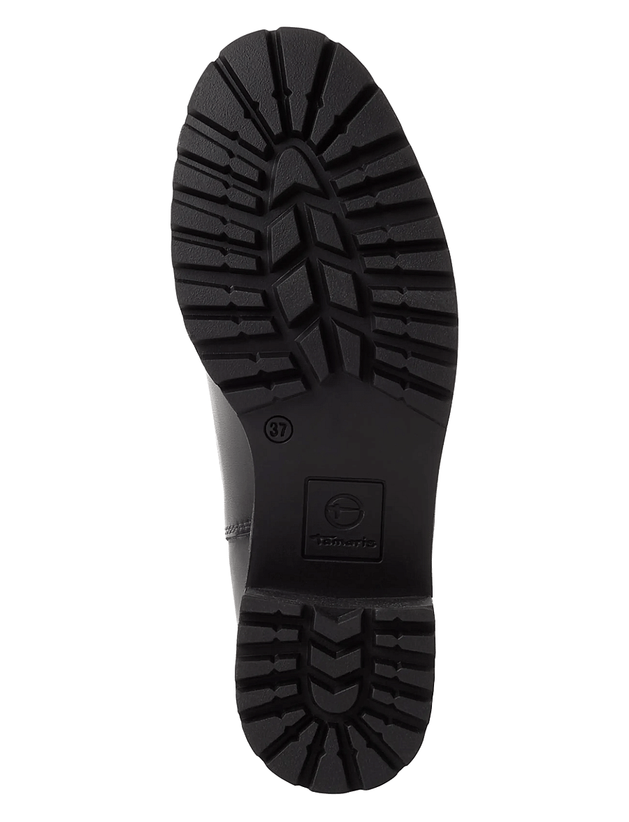 Tamaris - Women Boots - kontsaga poolsaapad - black leather - 3