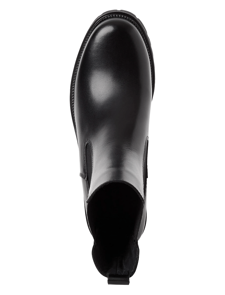 Tamaris - Women Boots - kontsaga poolsaapad - black leather - 4
