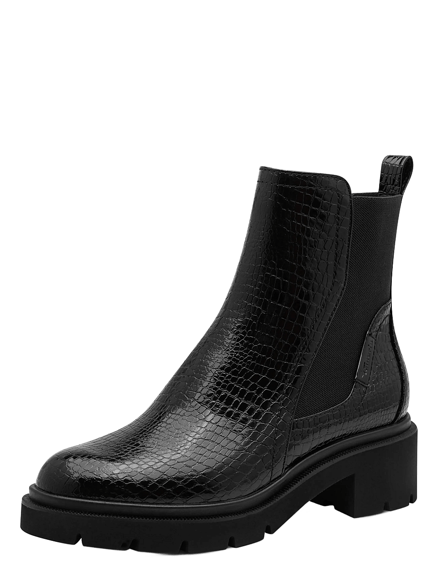 Tamaris - Women Boots - chelsea boots - black croco - 0