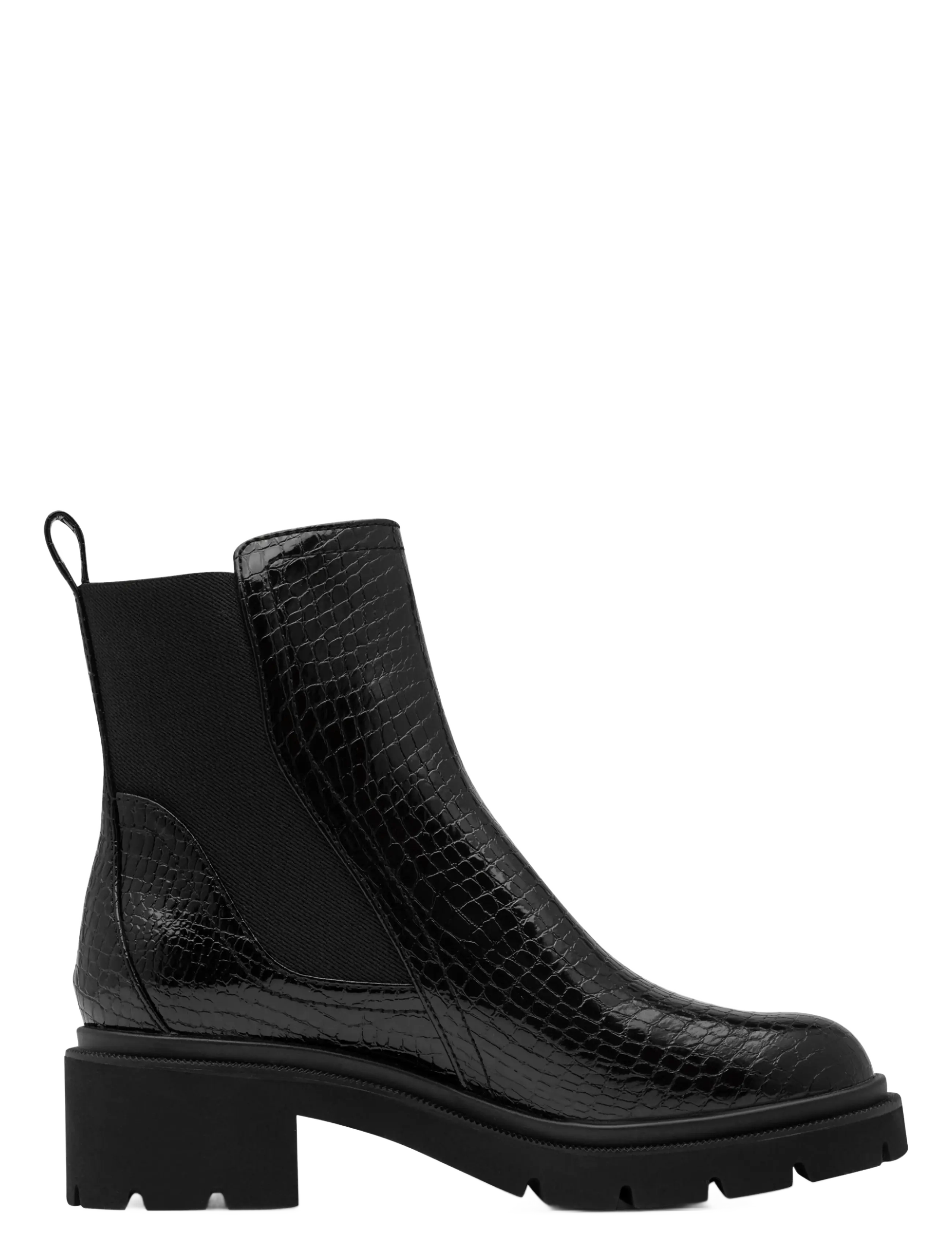 Tamaris - Women Boots - chelsea boots - black croco - 2