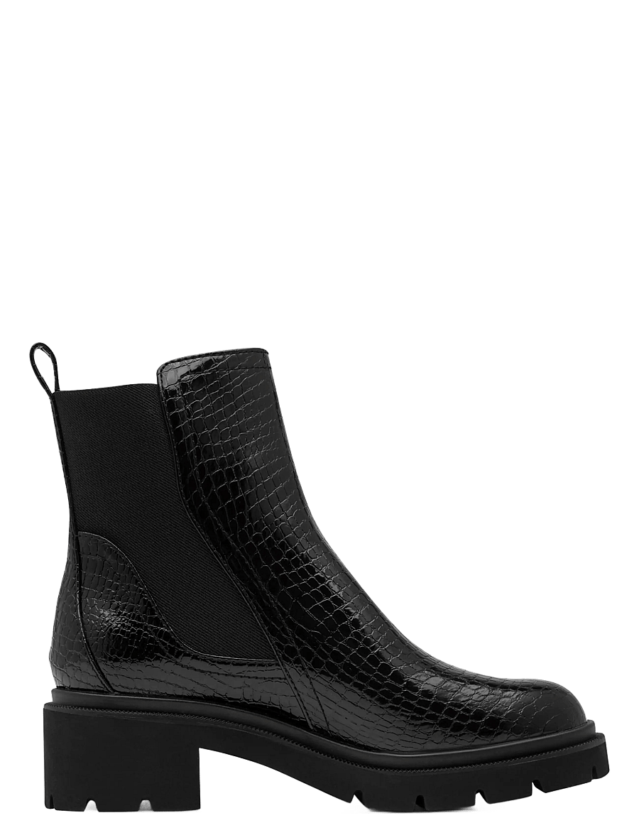 Tamaris - Women Boots - chelsea boots - black croco - 2