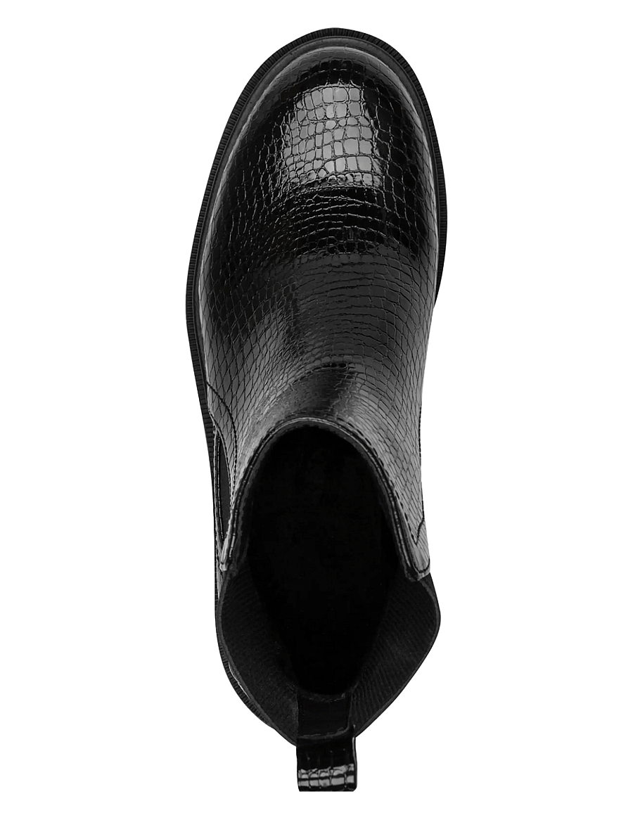 Tamaris - Women Boots - chelsea boots - black croco - 4