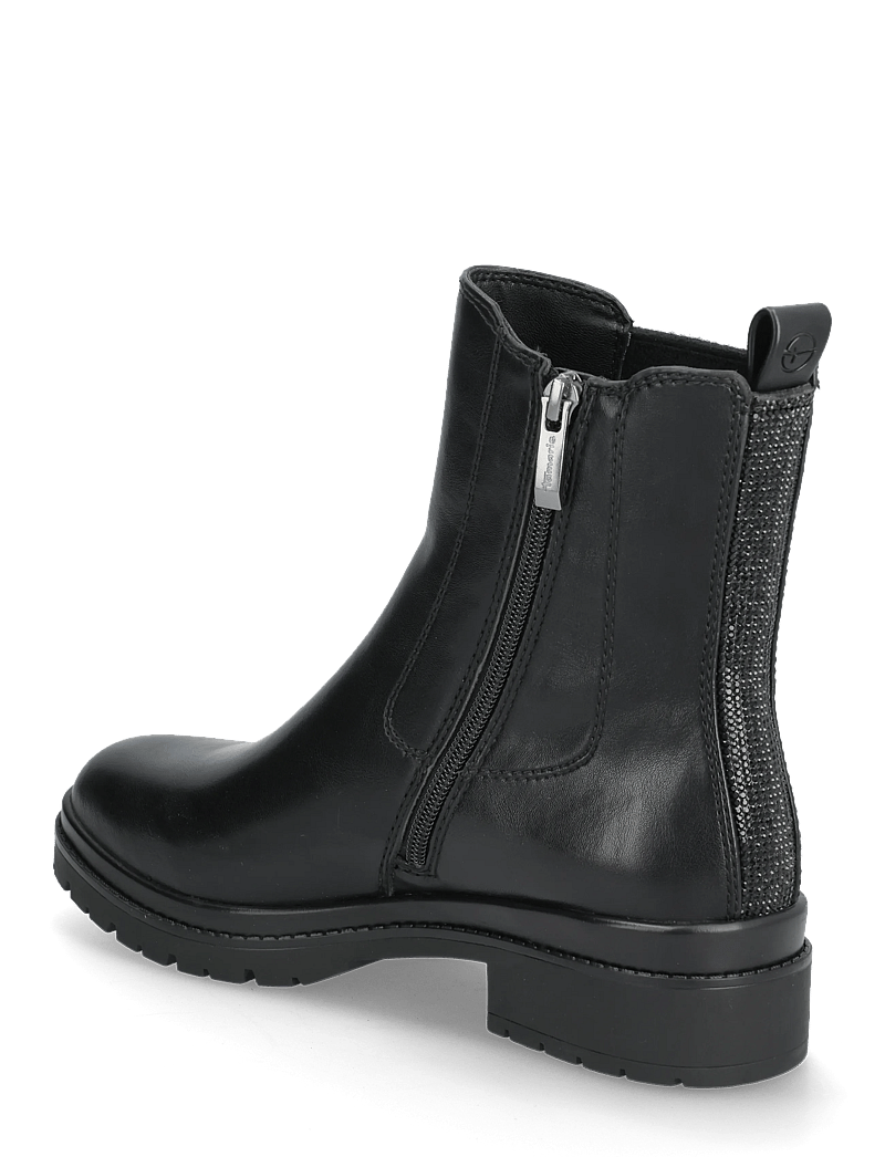 Tamaris - Women Boots - madalad poolsaapad - black glam - 2