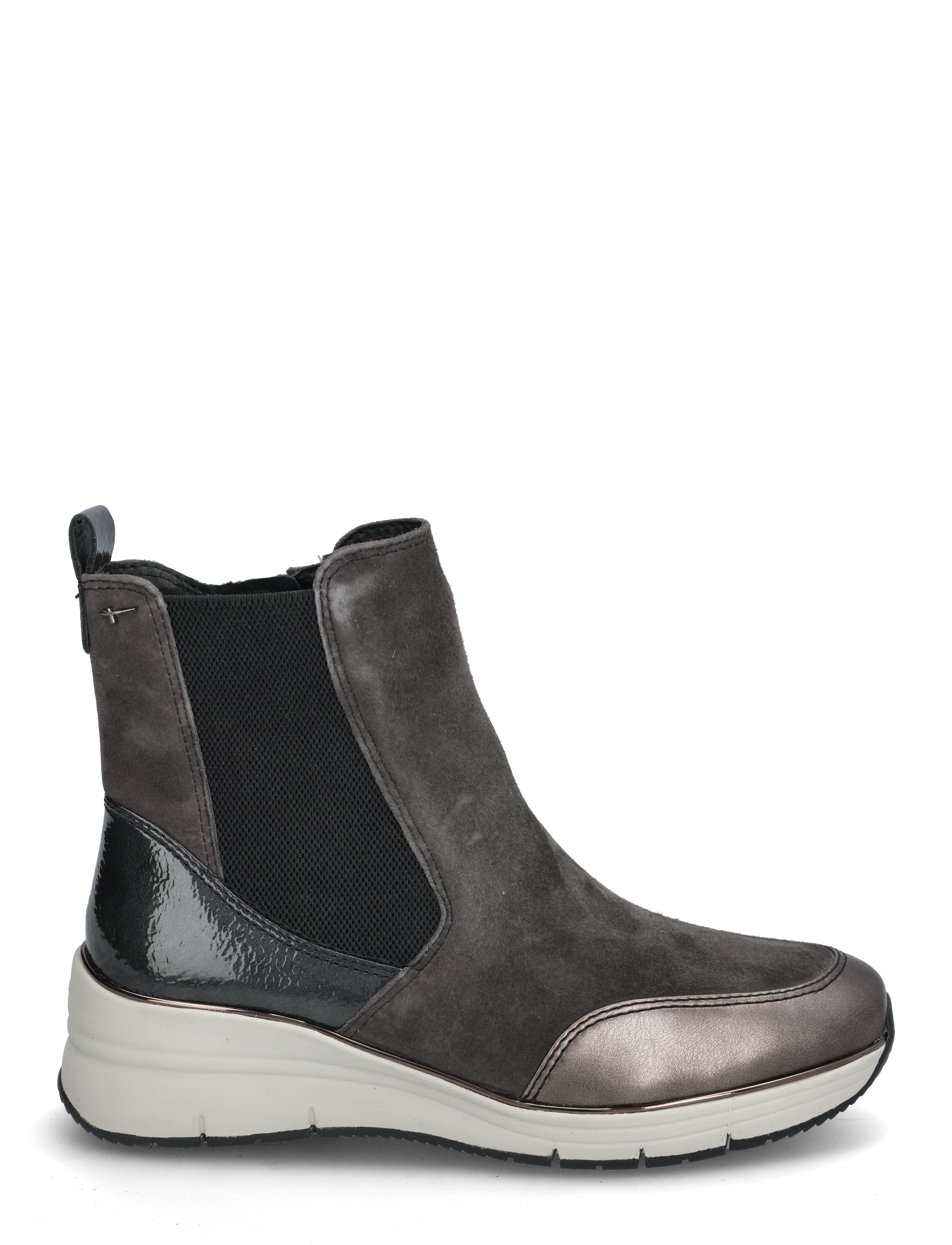 Tamaris - Women Boots - platte enkellaarsjes - grey comb - 1