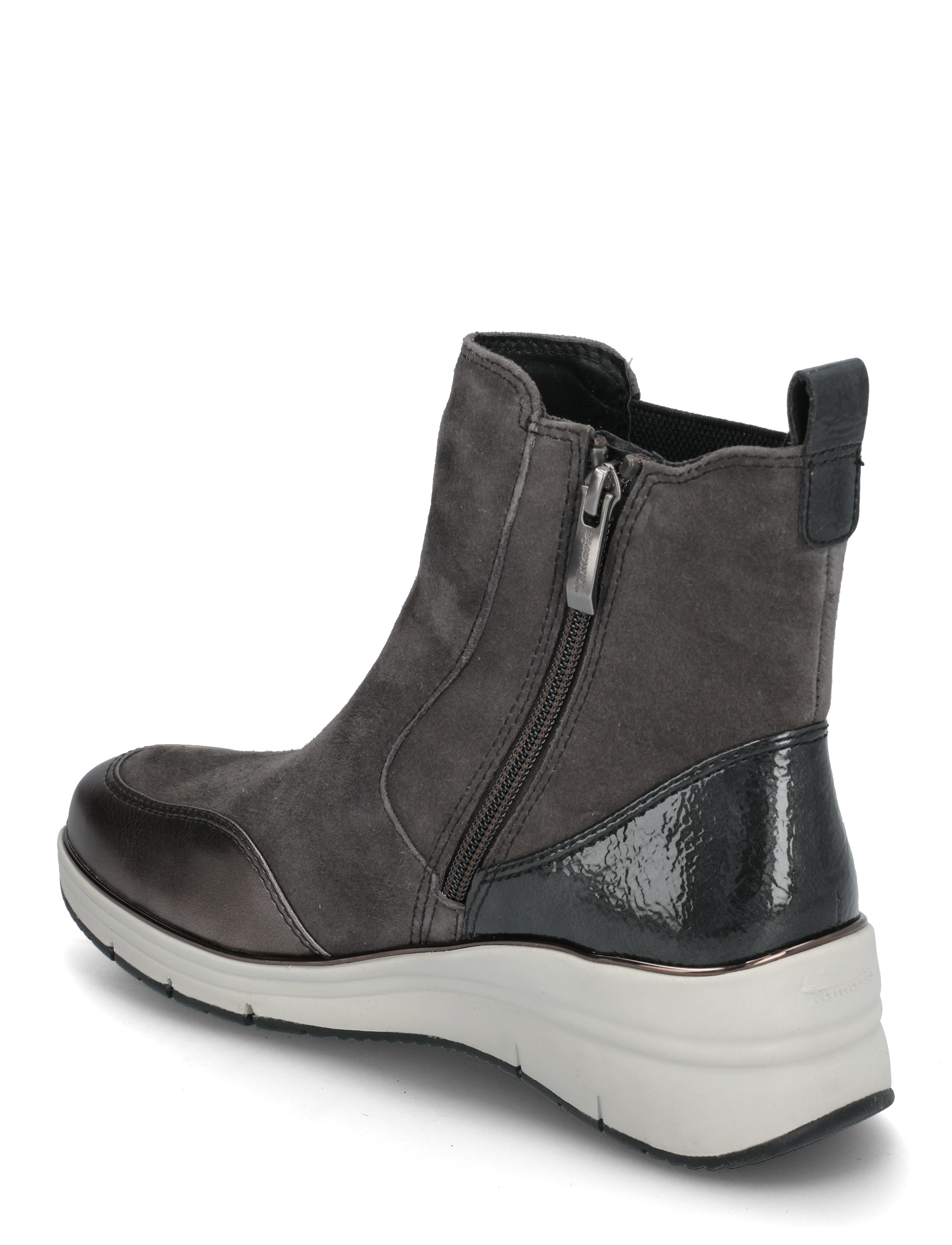 Tamaris - Women Boots - puszābaki bez papēža - grey comb - 2