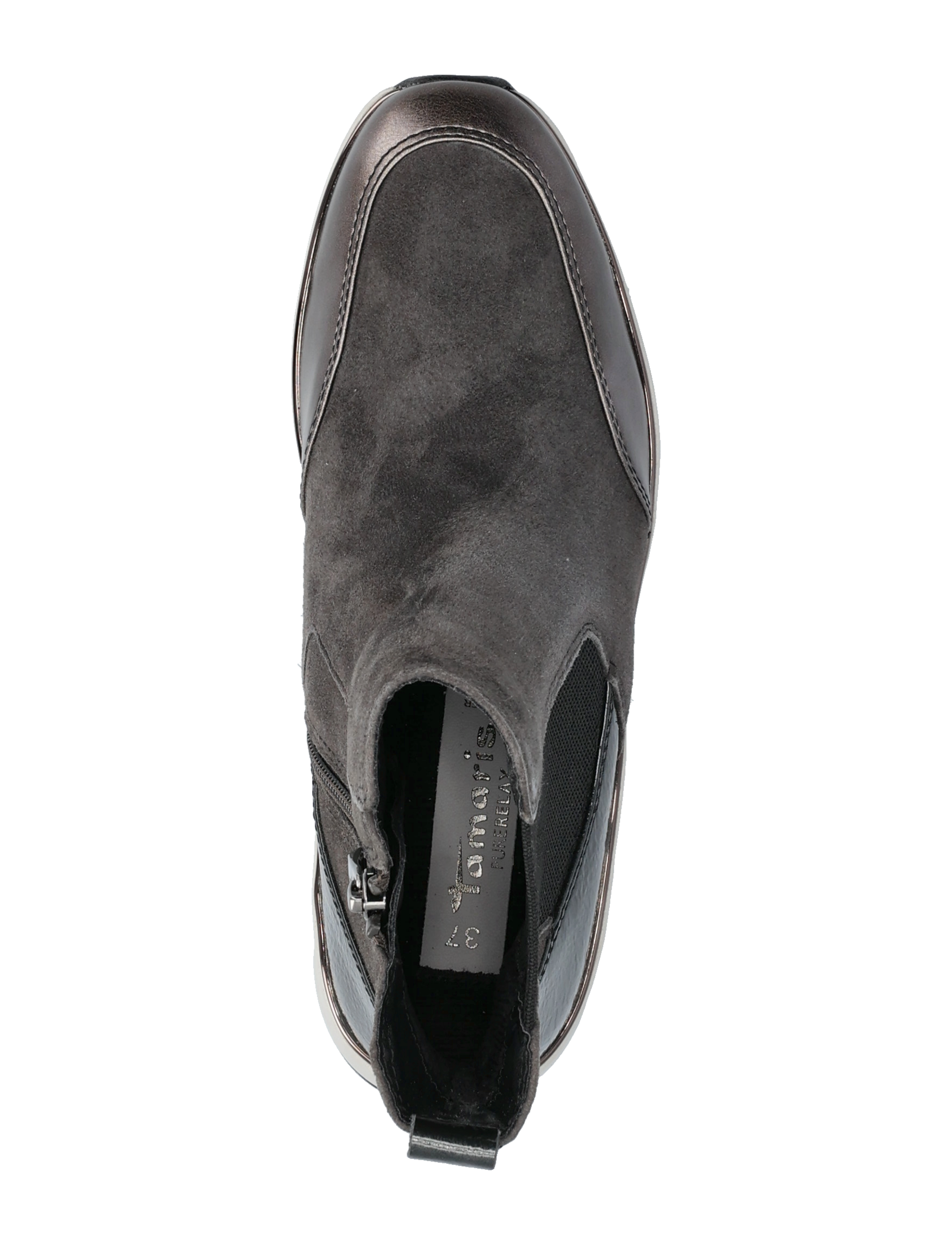 Tamaris - Women Boots - puszābaki bez papēža - grey comb - 3