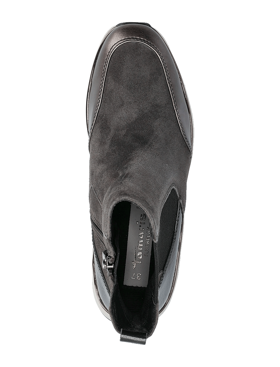 Tamaris - Women Boots - platte enkellaarsjes - grey comb - 3