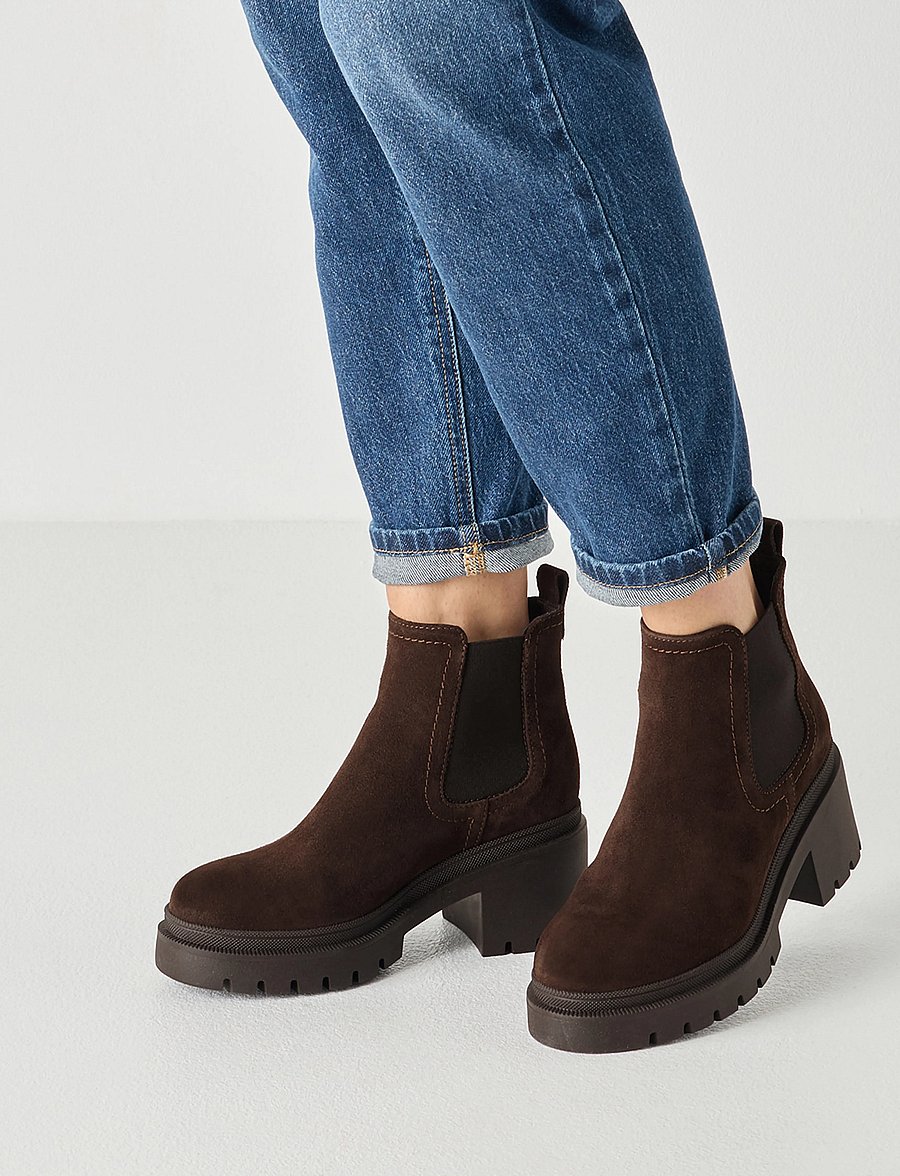 Tamaris - Women Boots - heeled ankle boots - mocca suede - 5