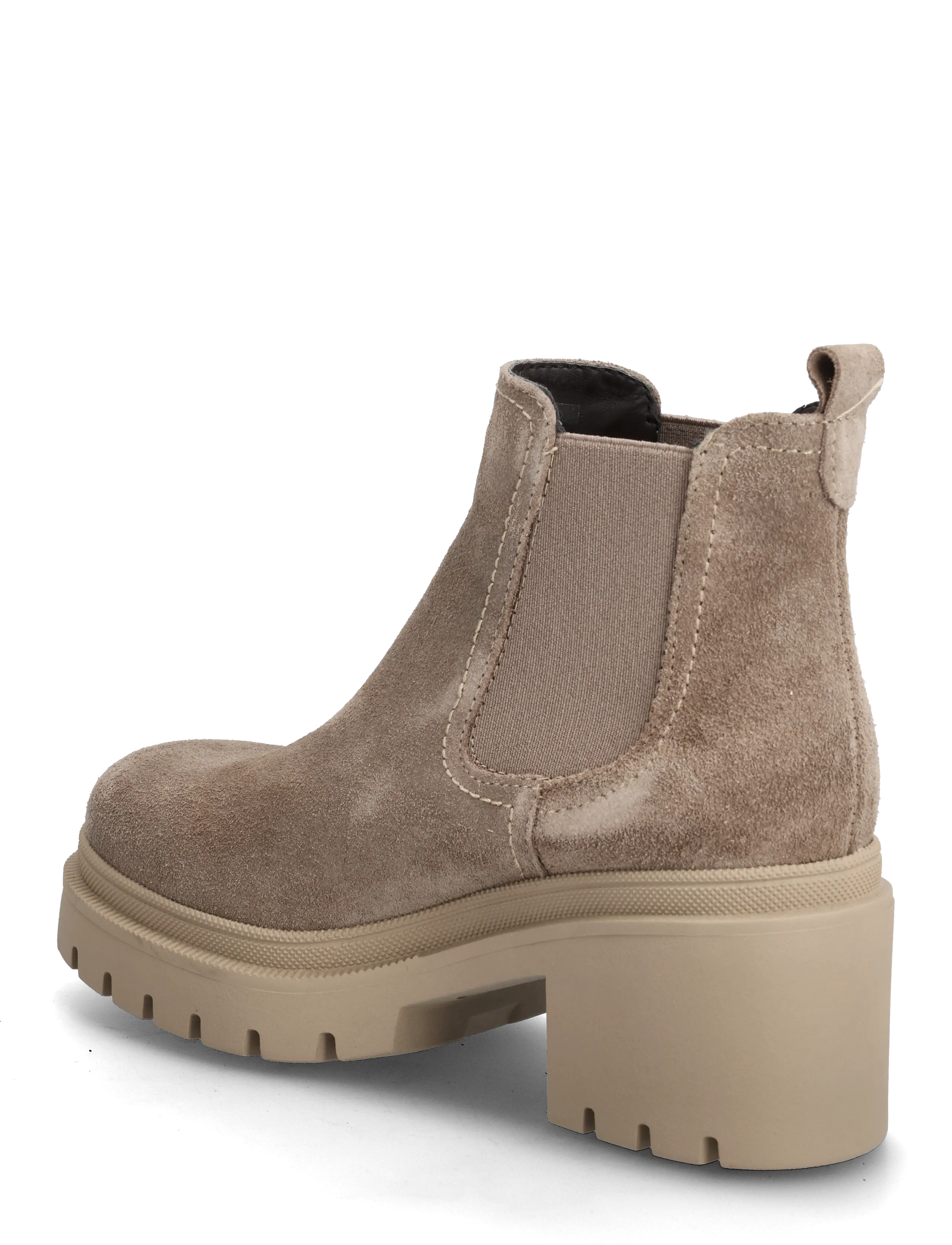 Tamaris - Women Boots - kontsaga poolsaapad - taupe suede - 2