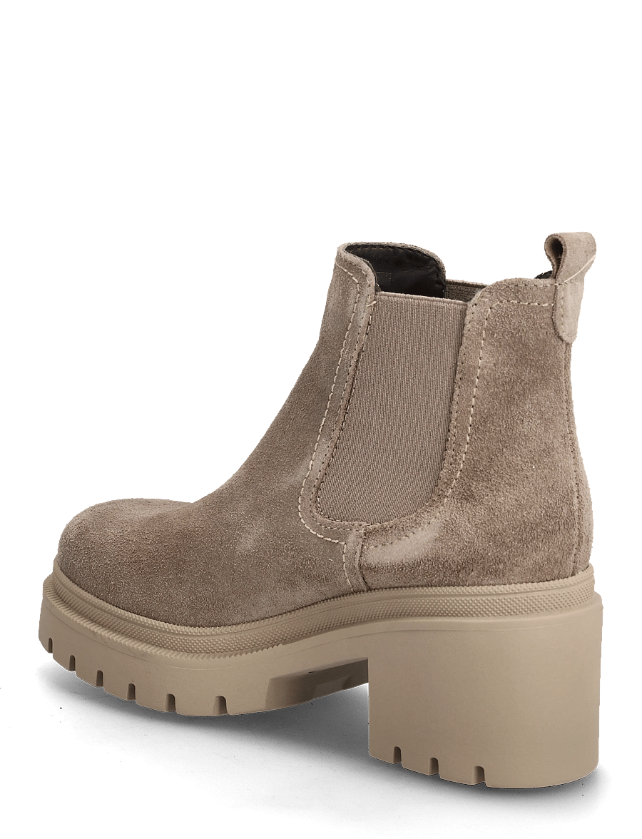 Tamaris - Women Boots - kontsaga poolsaapad - taupe suede - 2