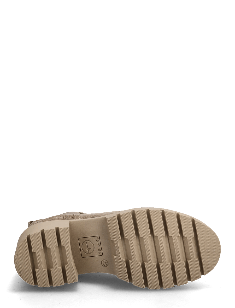 Tamaris - Women Boots - kontsaga poolsaapad - taupe suede - 4