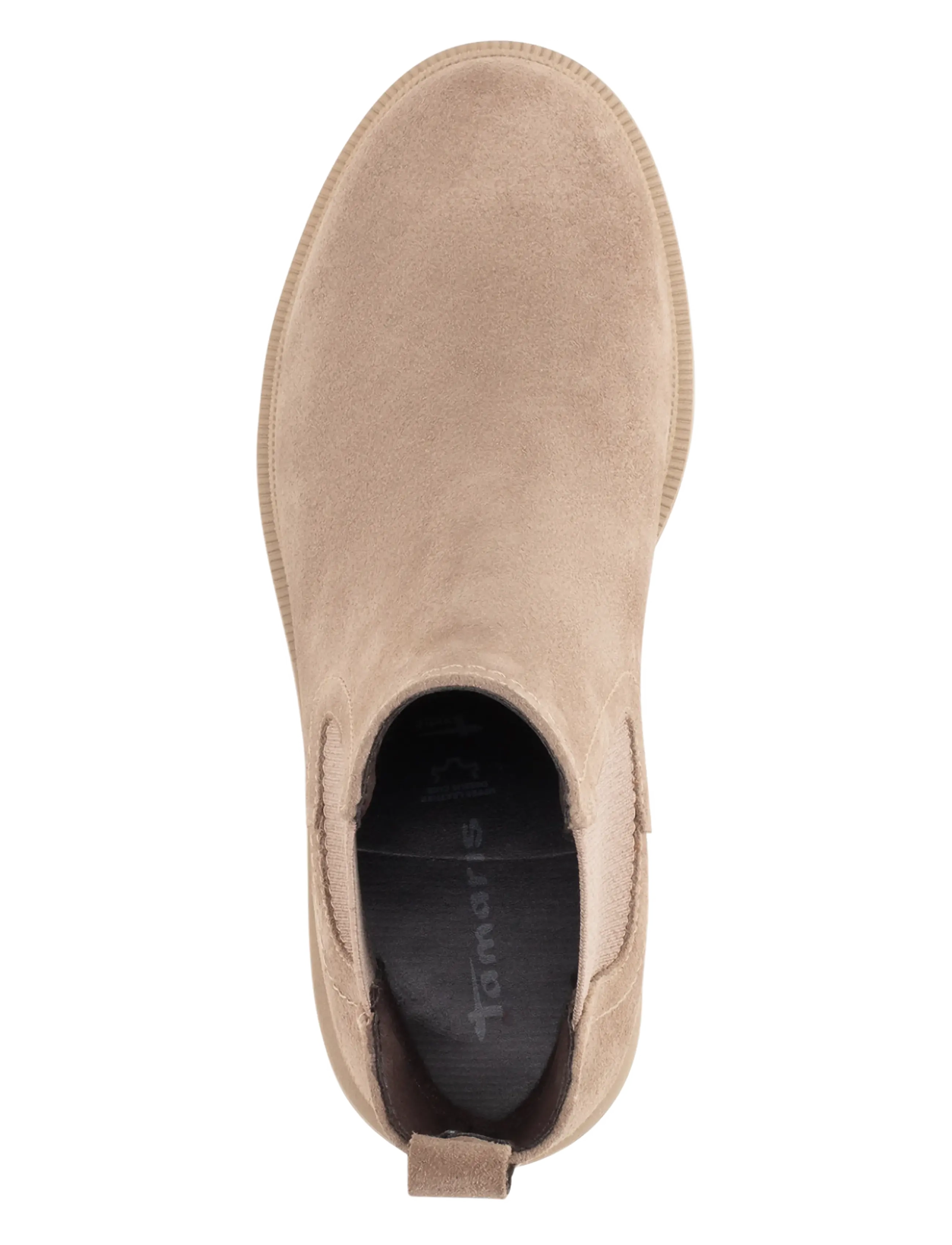 Tamaris - Women Boots - kontsaga poolsaapad - taupe suede - 5