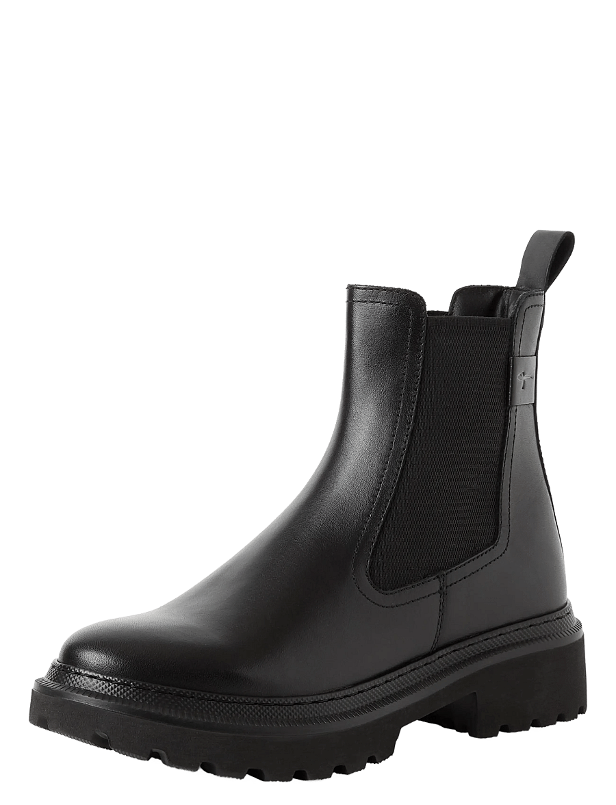 Tamaris - Women Boots - chelsea boots - black leather - 0