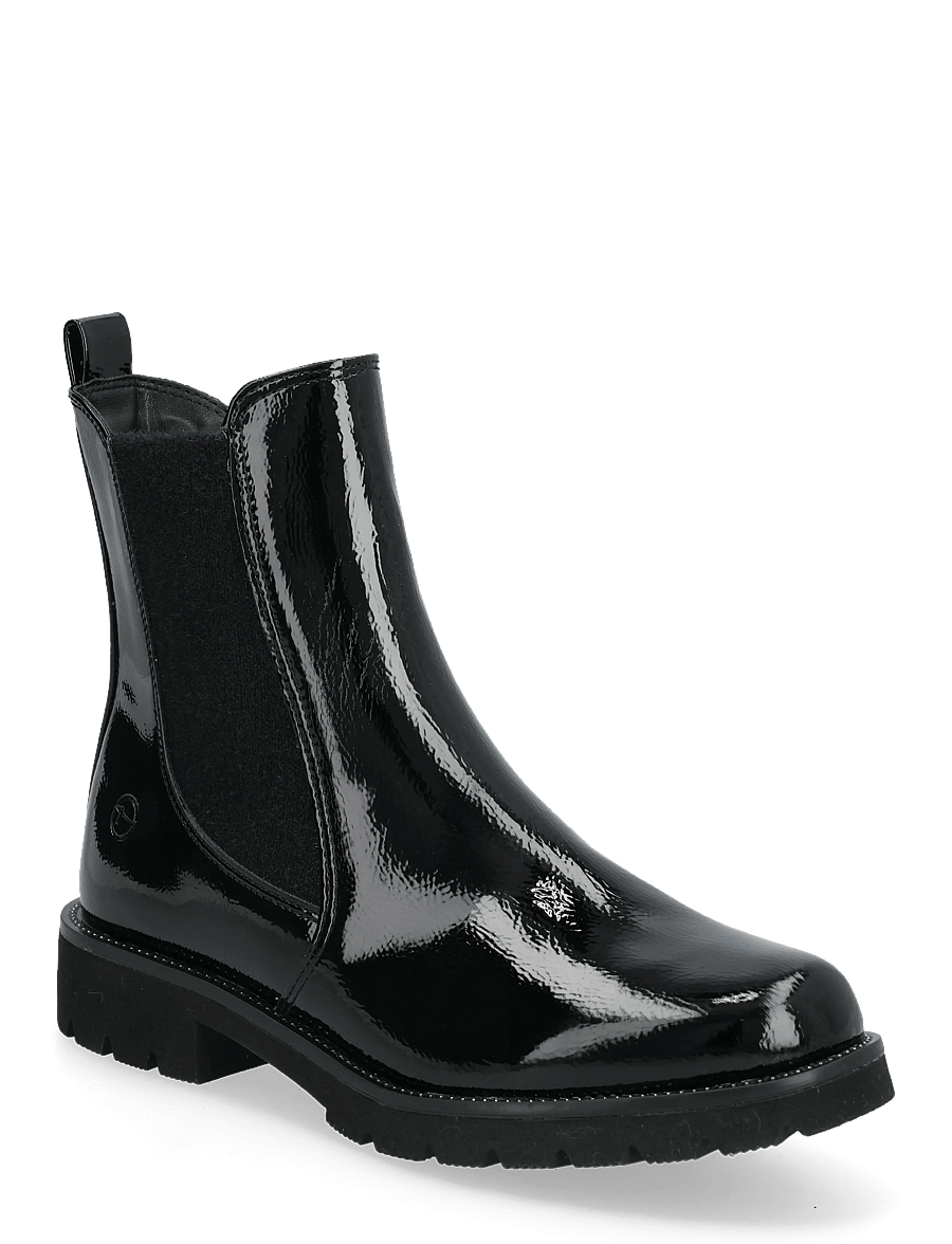 Tamaris - Women Boots - platta ankelboots - black patent - 0