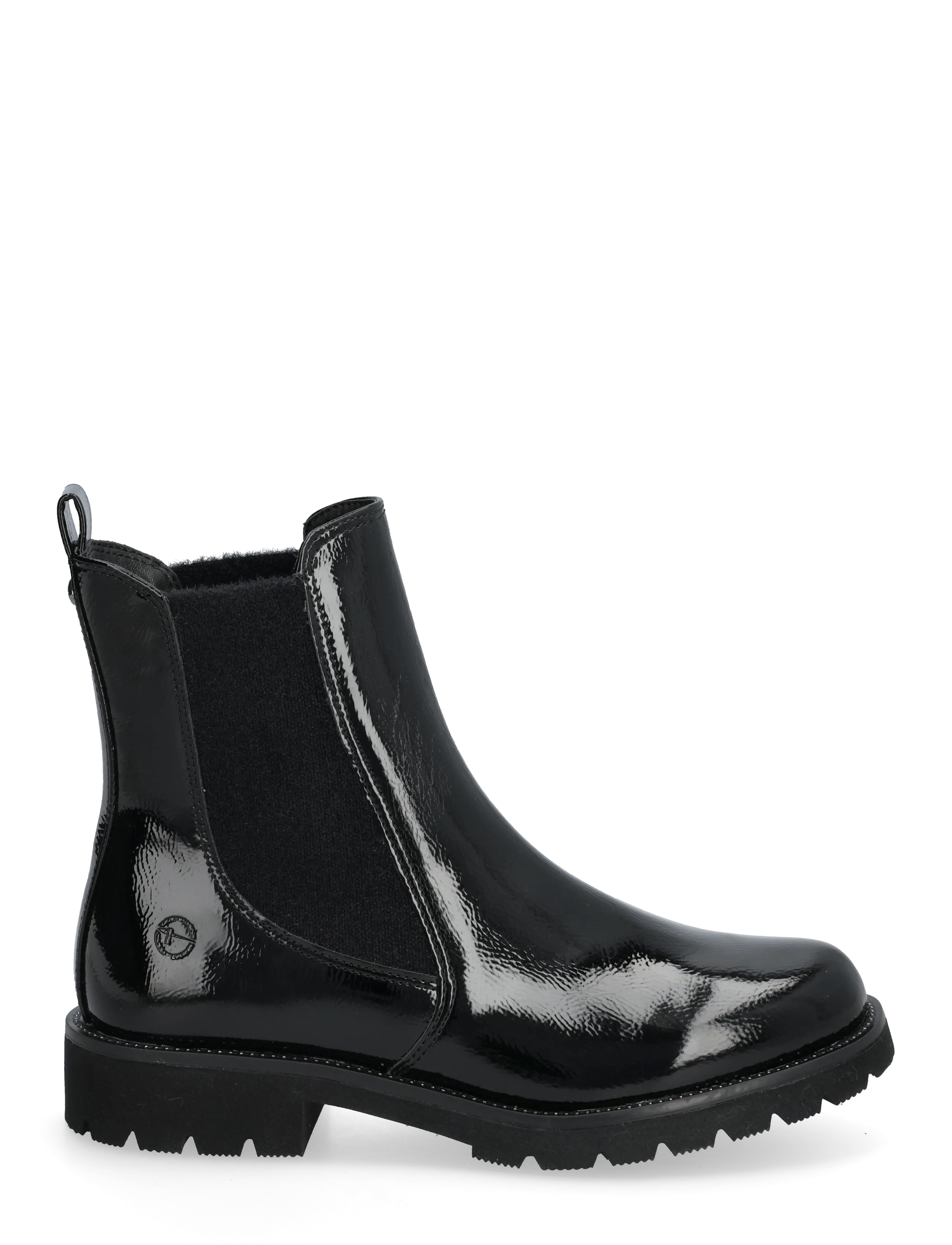 Tamaris - Women Boots - tasapohjaiset nilkkurit - black patent - 1