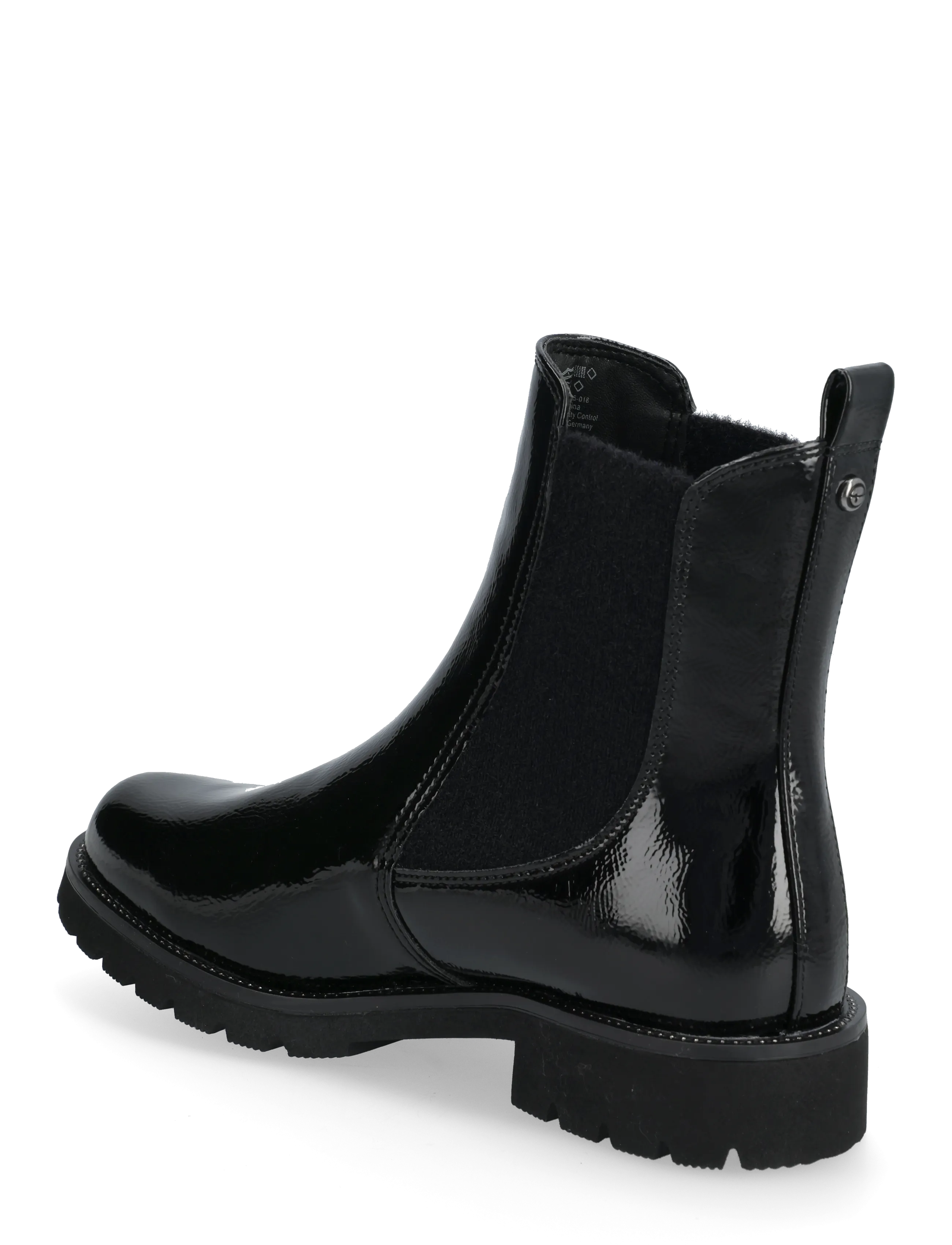 Tamaris - Women Boots - tasapohjaiset nilkkurit - black patent - 2