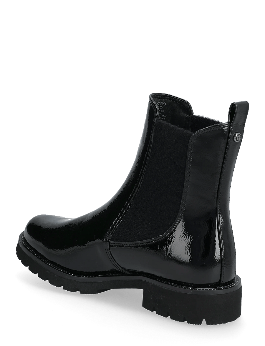 Tamaris - Women Boots - platta ankelboots - black patent - 2
