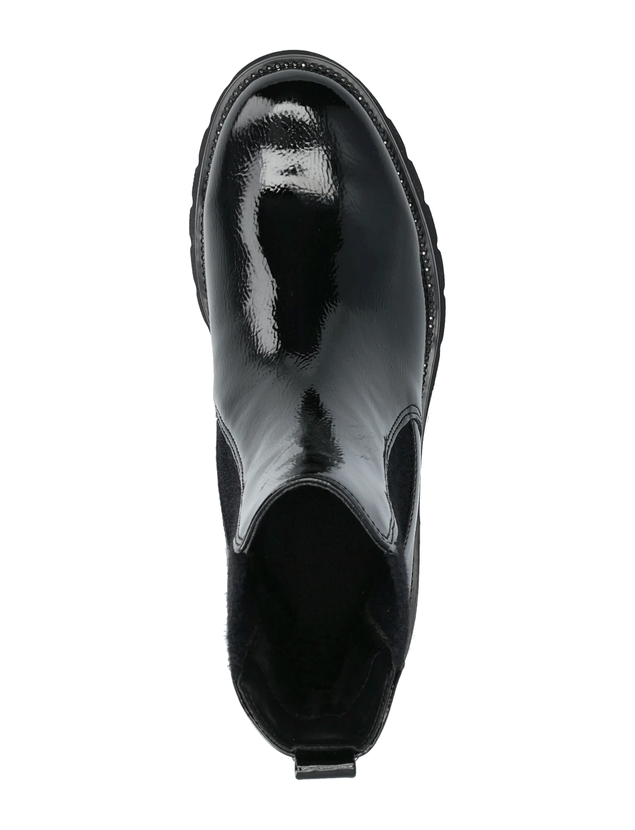 Tamaris - Women Boots - tasapohjaiset nilkkurit - black patent - 3
