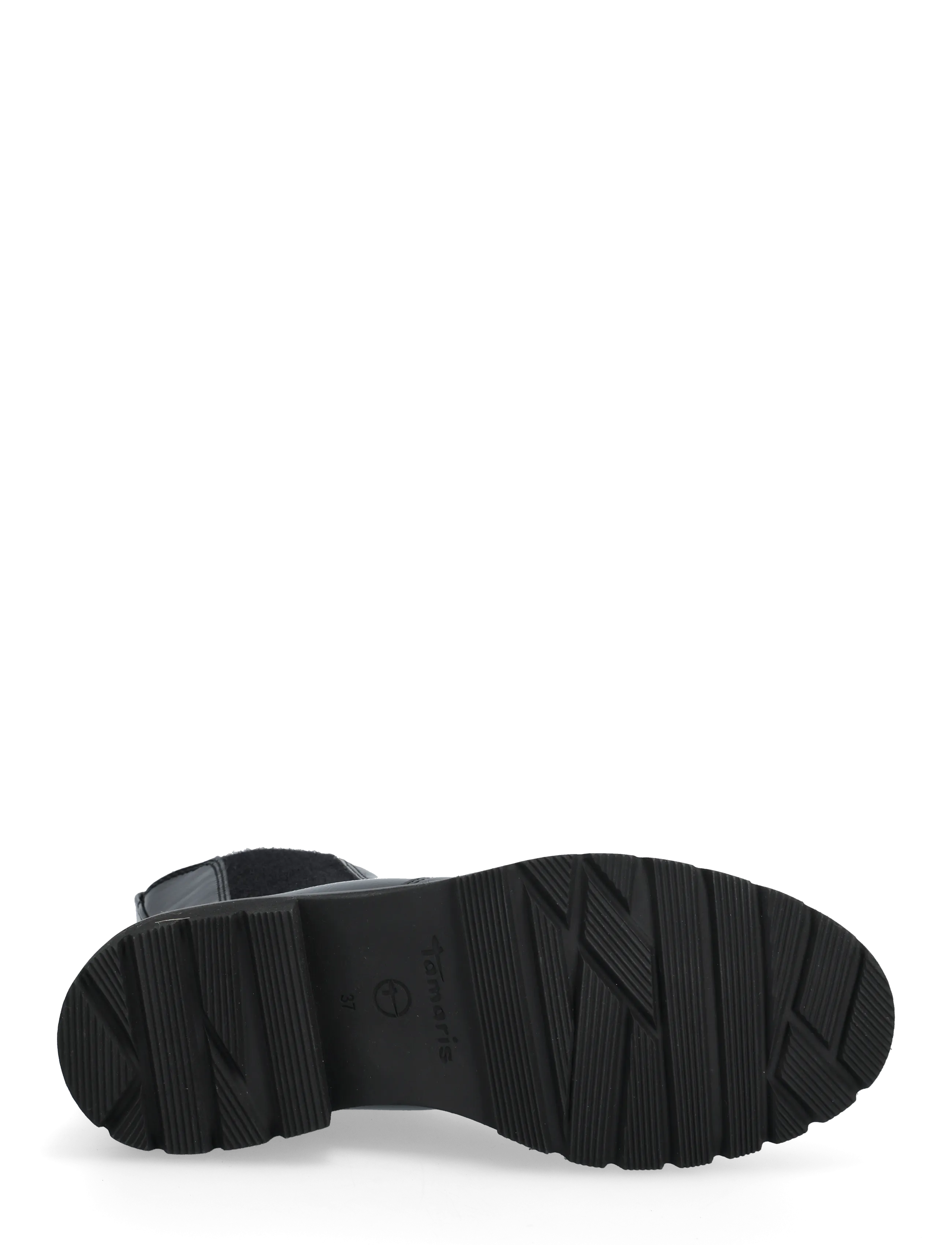 Tamaris - Women Boots - tasapohjaiset nilkkurit - black patent - 4