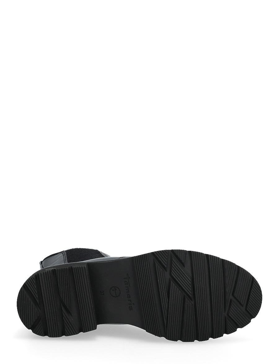 Tamaris - Women Boots - platta ankelboots - black patent - 4