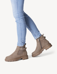 Tamaris - Women Boots - flate ankelstøvletter - taupe - 5