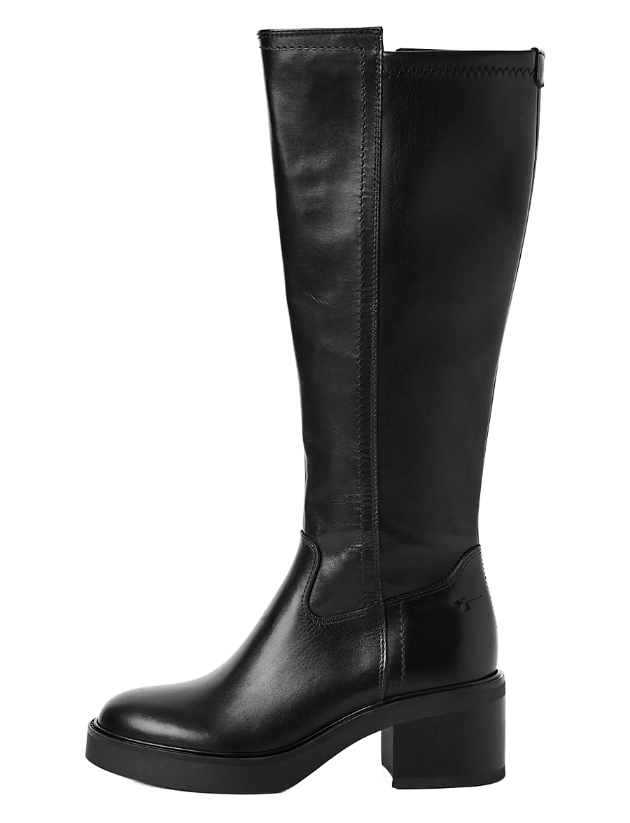 Tamaris - Women Boots - kniehohe stiefel - black leather - 1