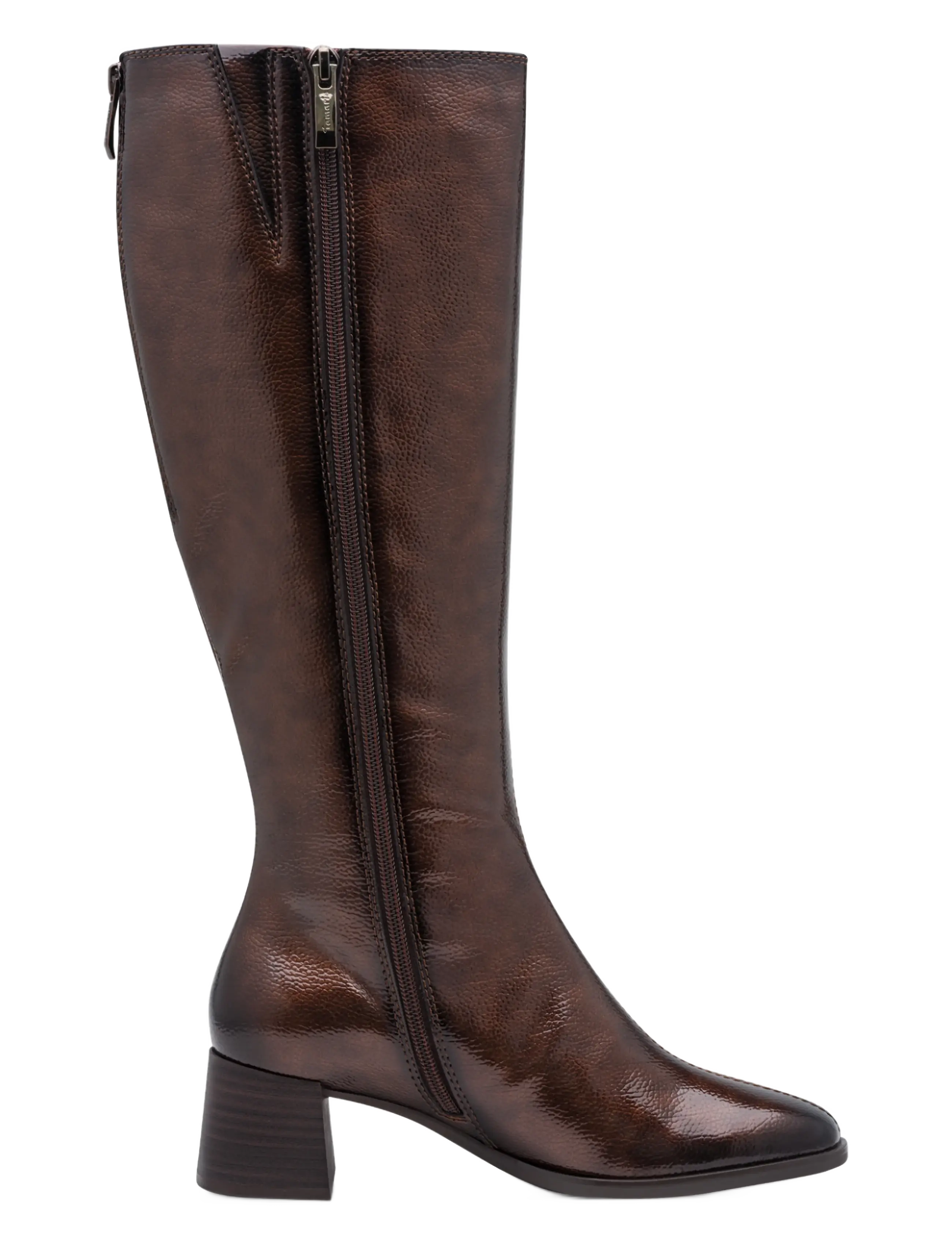 Tamaris - Women Boots - brown patent - 2