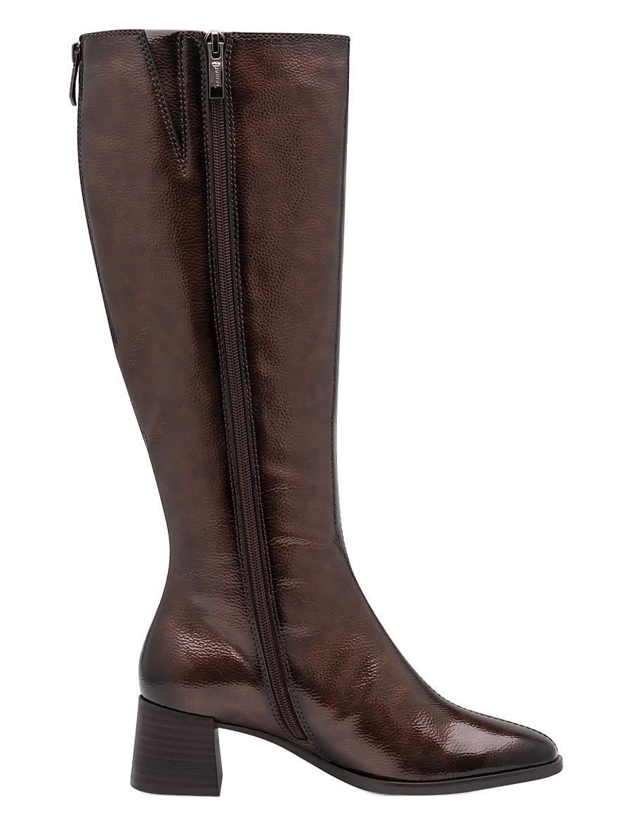 Tamaris - Women Boots - brown patent - 2