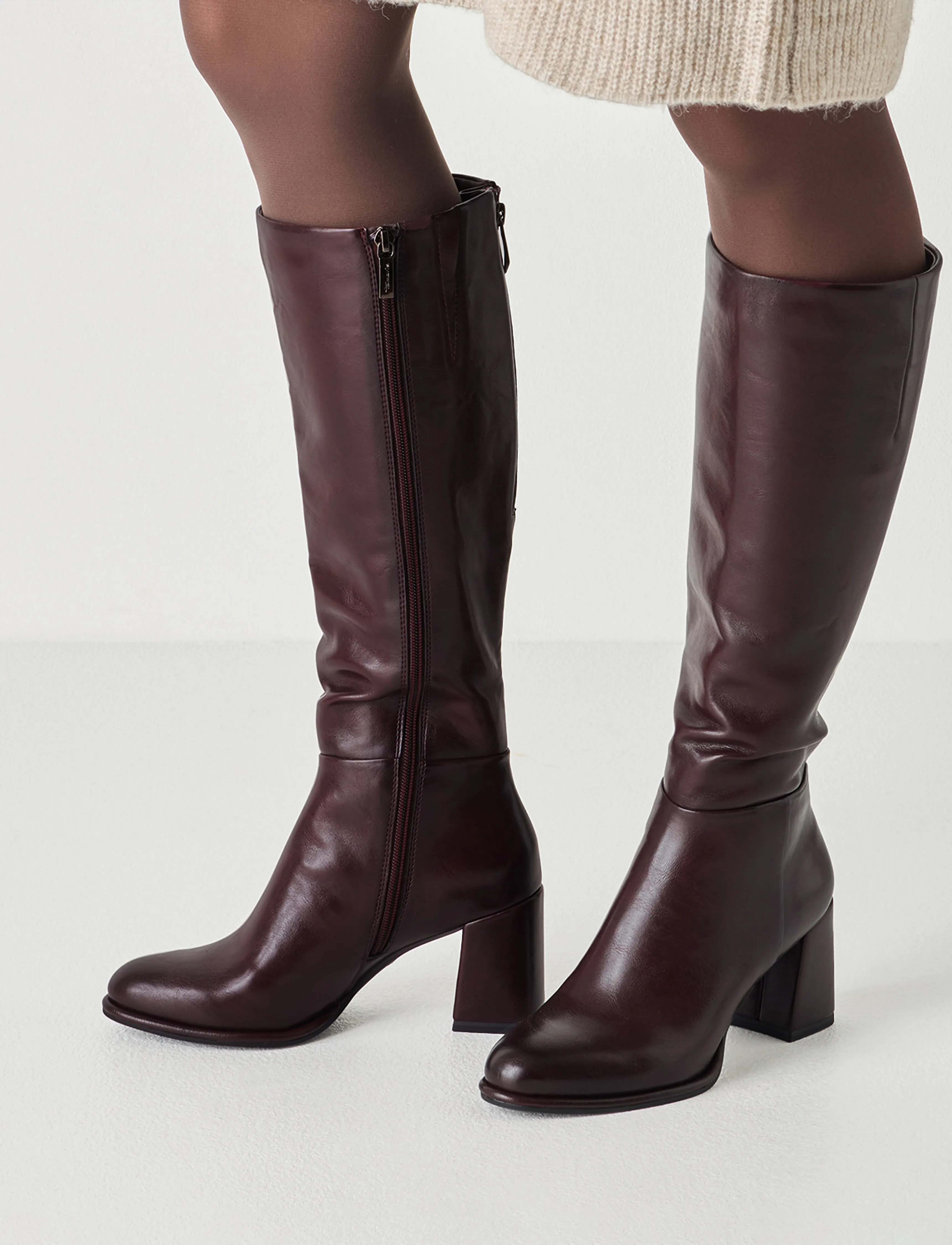 Tamaris - Women Boots - kniehohe stiefel - burgundy - 5
