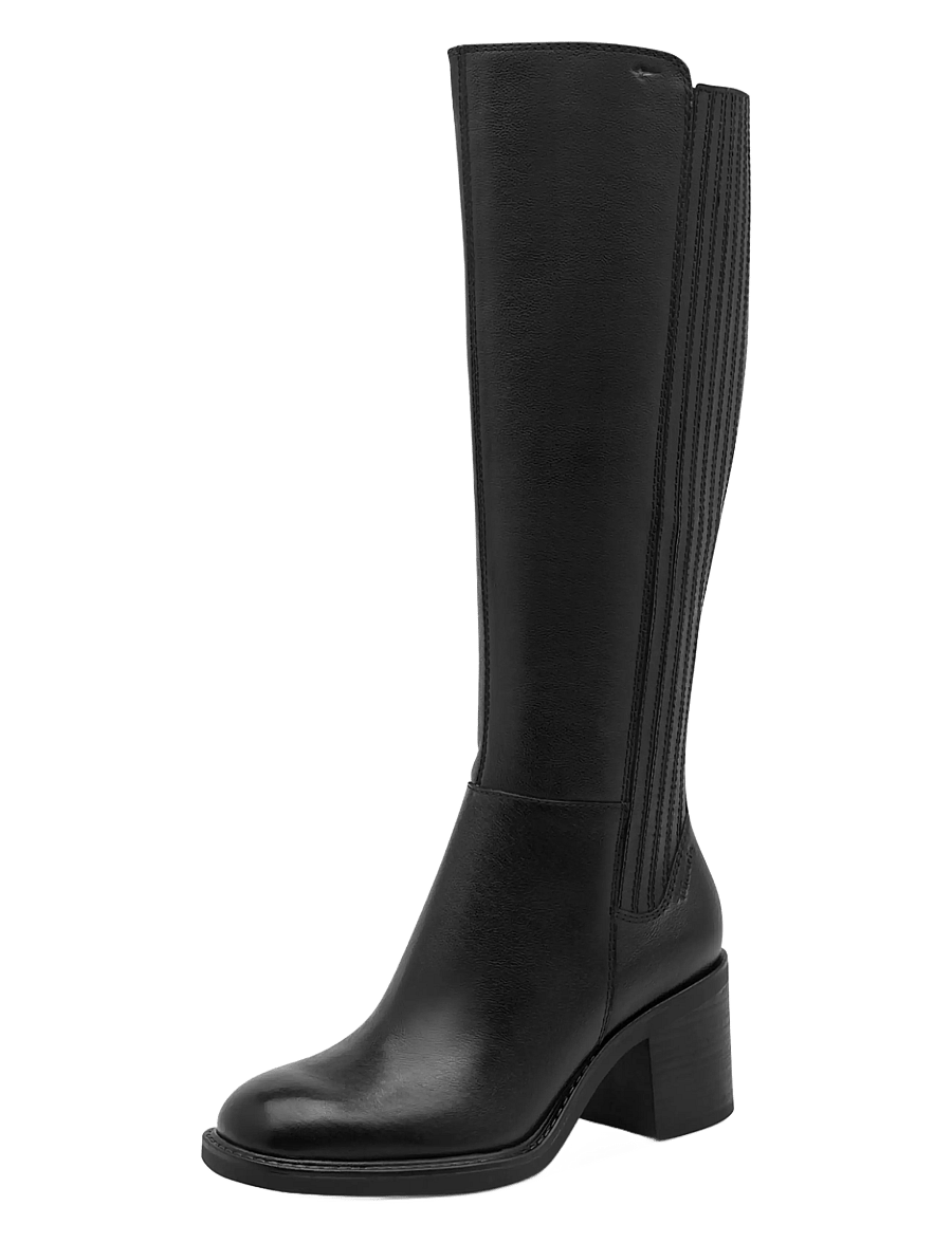 Tamaris - Women Boots - knähöga stövlar - black leather - 0